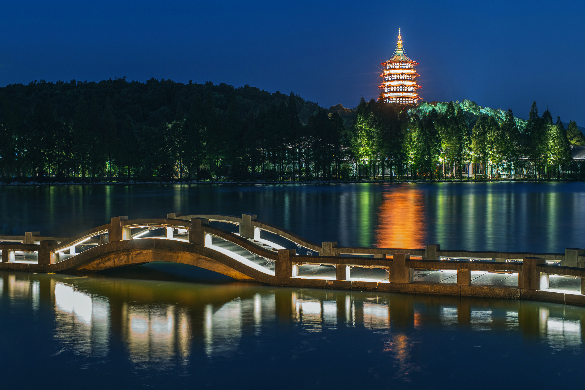 西湖夜景