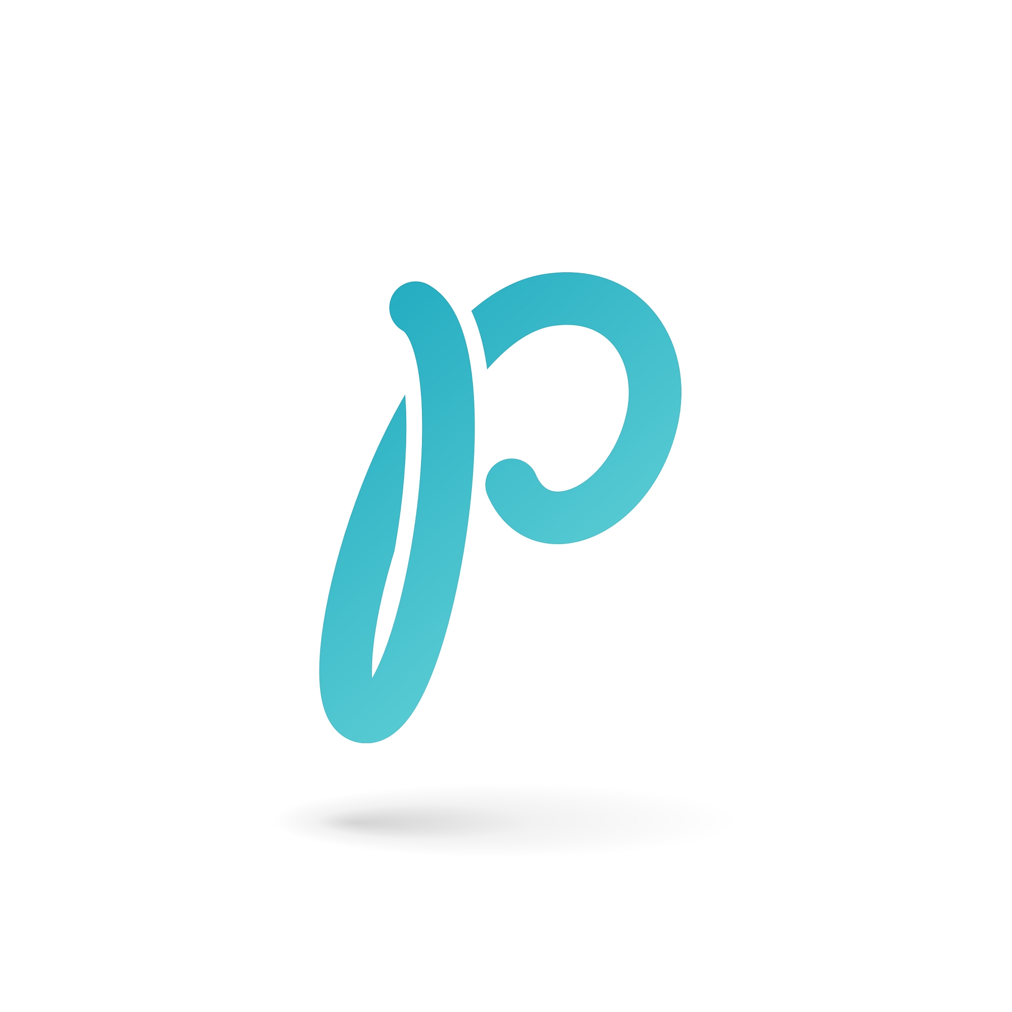 letter p logo icon design template elements