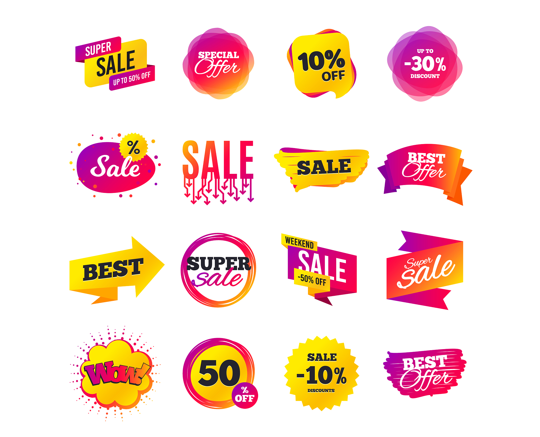 sale banner templates special offer tags