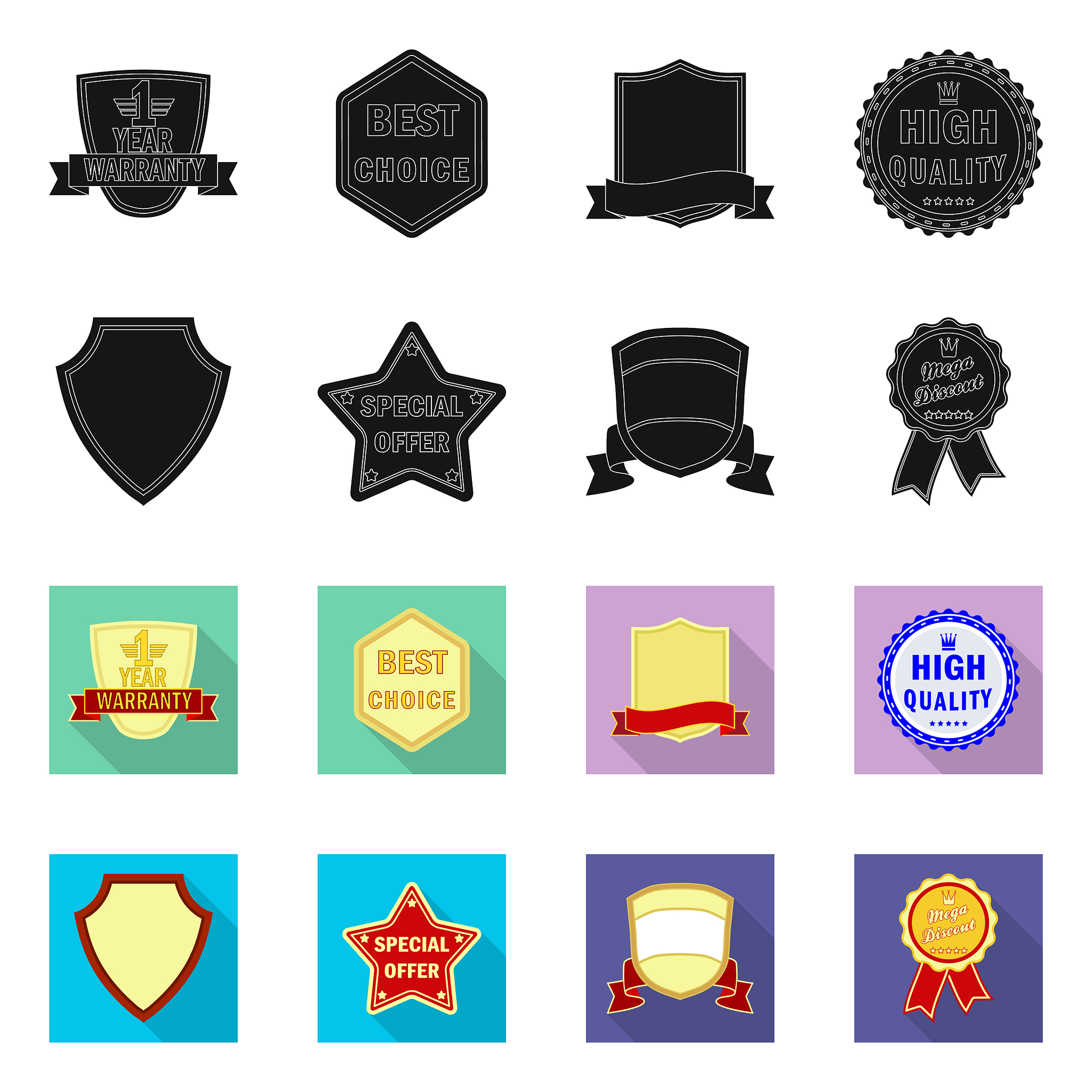 isolated object emblem and badge icon
