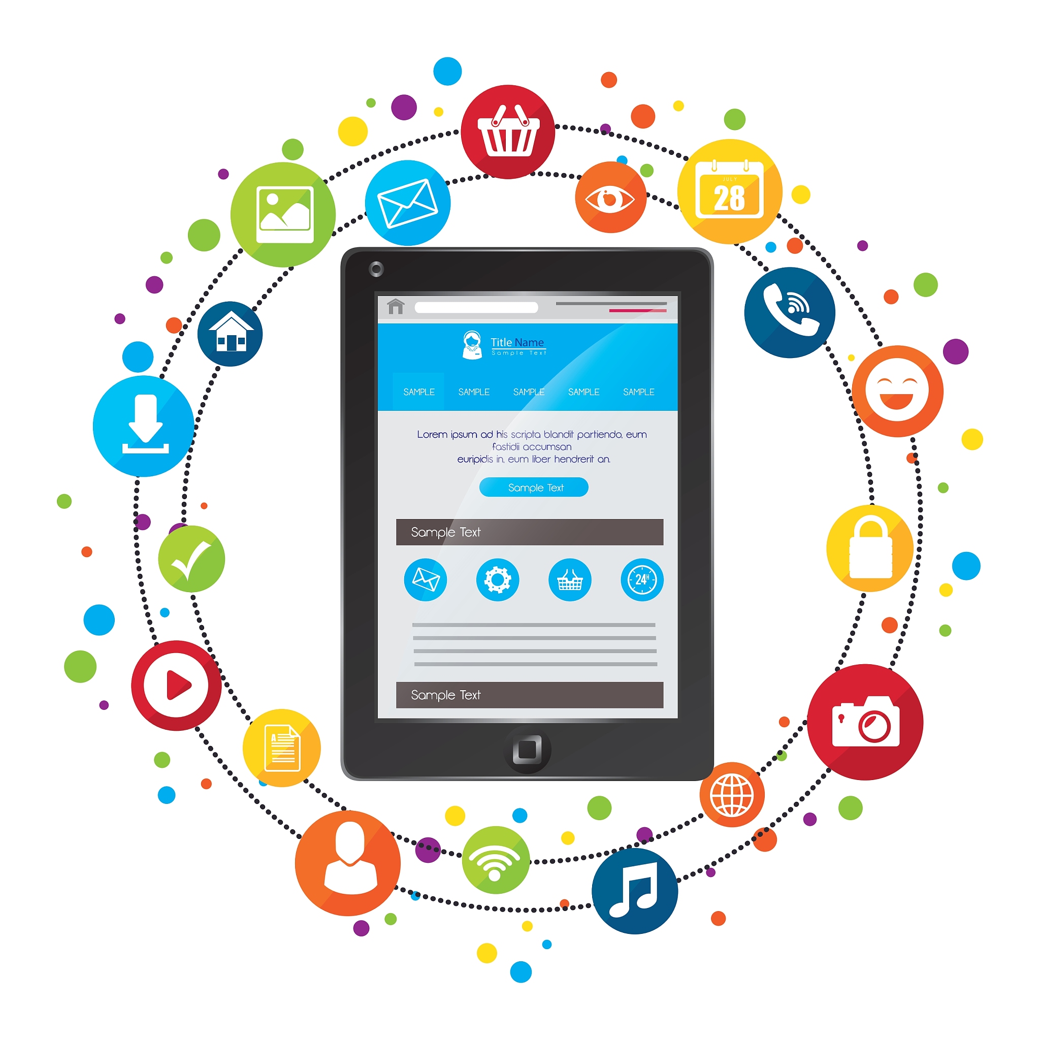 social media and entertainment graphic design