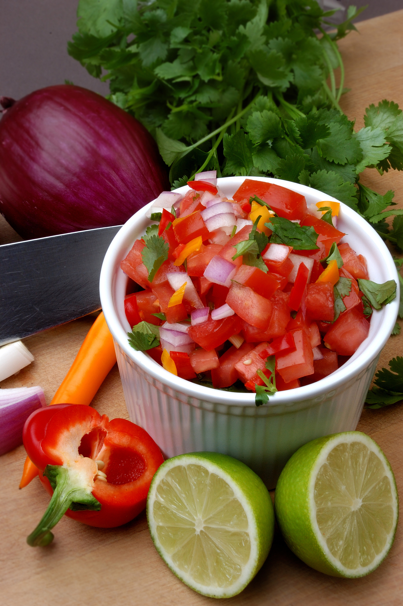 fresh salsa from the kitchen