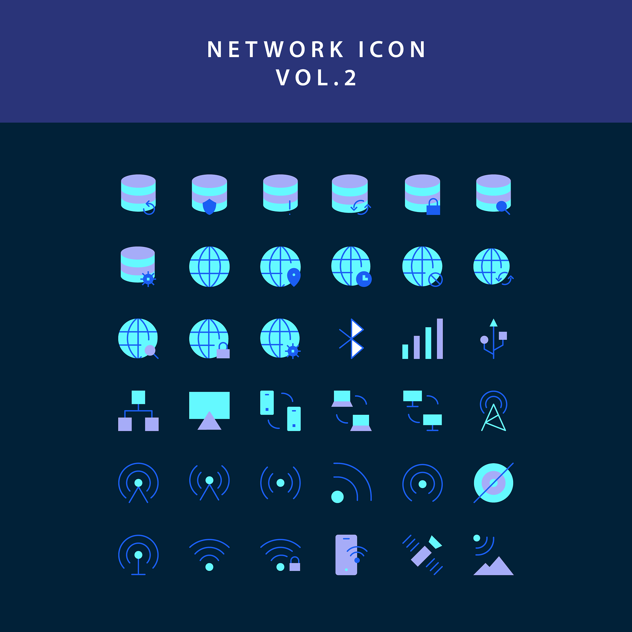 cloud computing network flat style design icon