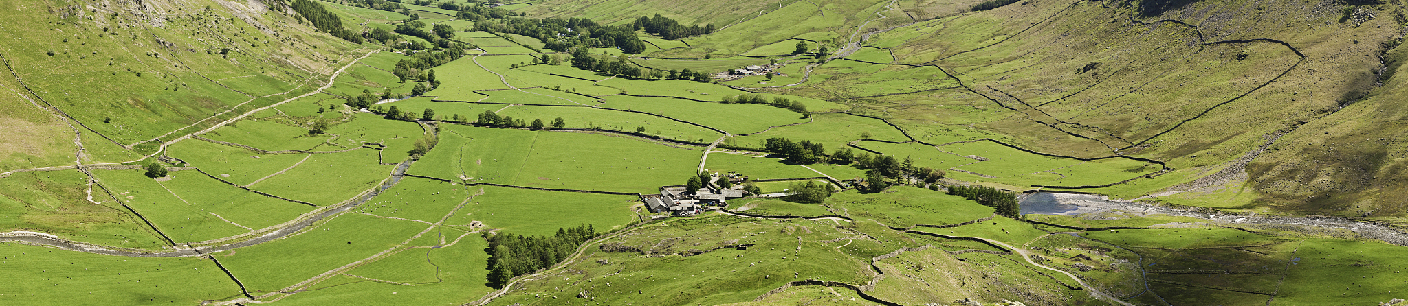 how green is my valley mountain farm fields