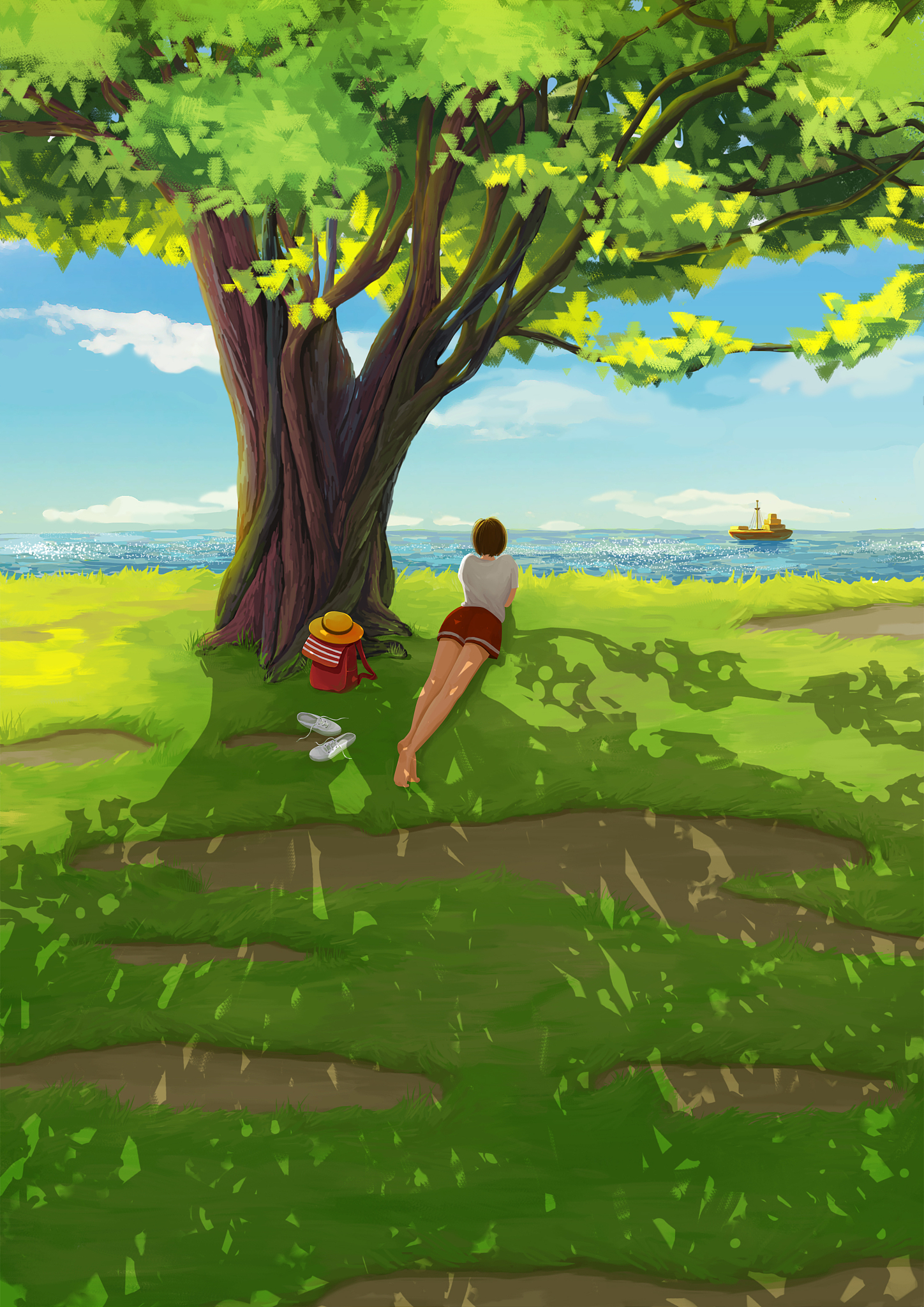 橡树插画：描绘自然之美