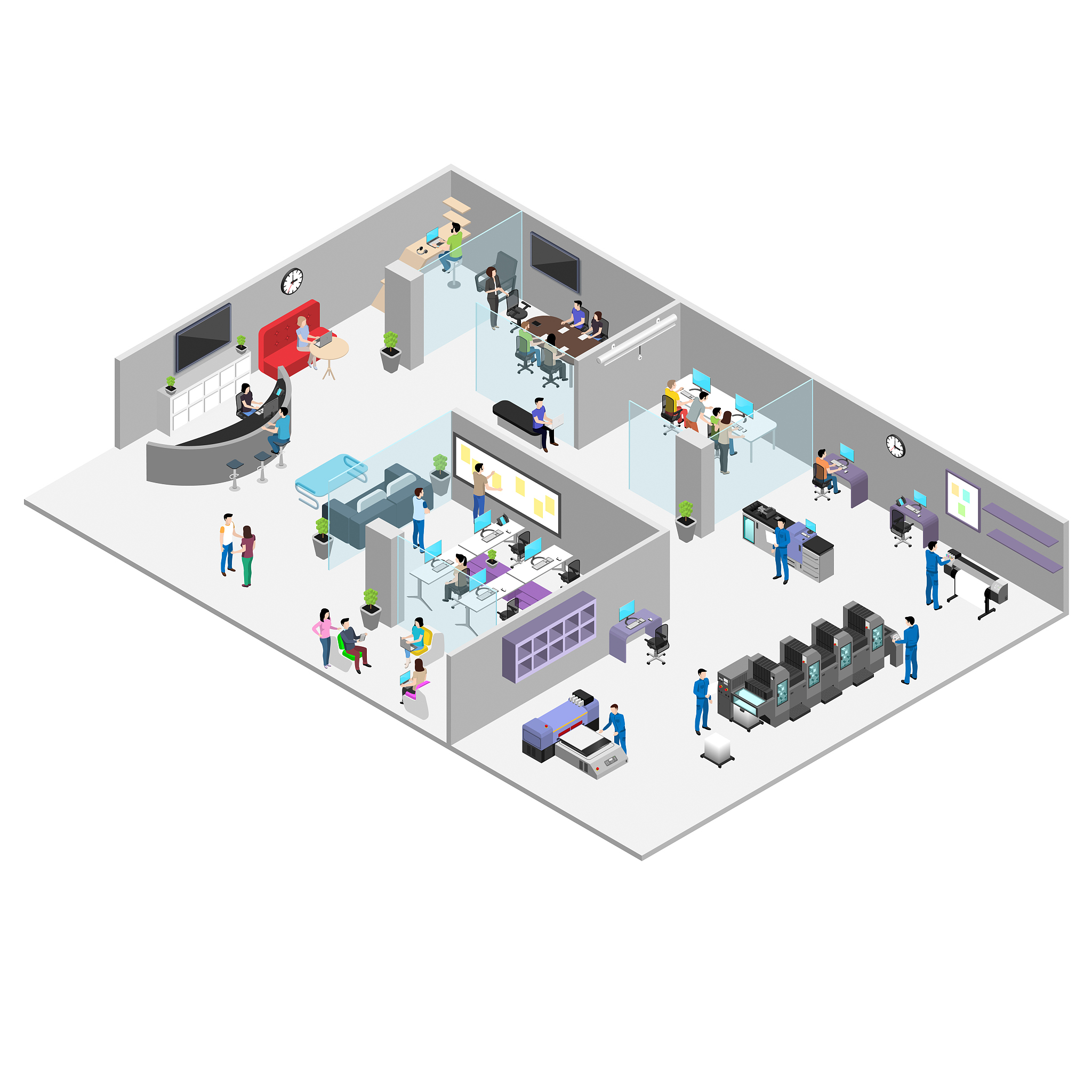 结合如图所示的超净间空调系统当外界温度为35摄氏度相对湿度为65的情况下若要维持超净间内的温度为23摄氏度相对湿度为45写出空调系统的工作过程。