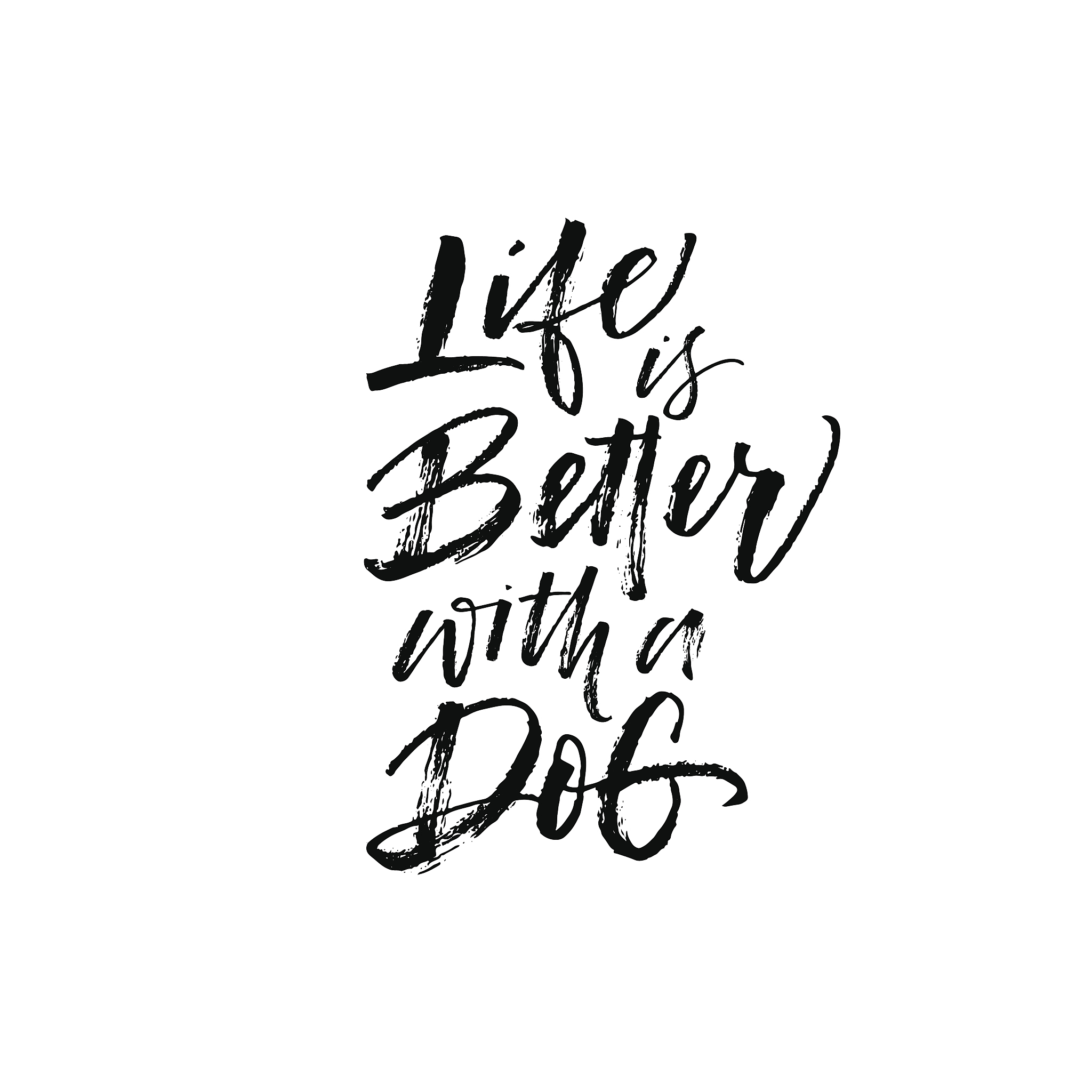 life is better with a dog card.