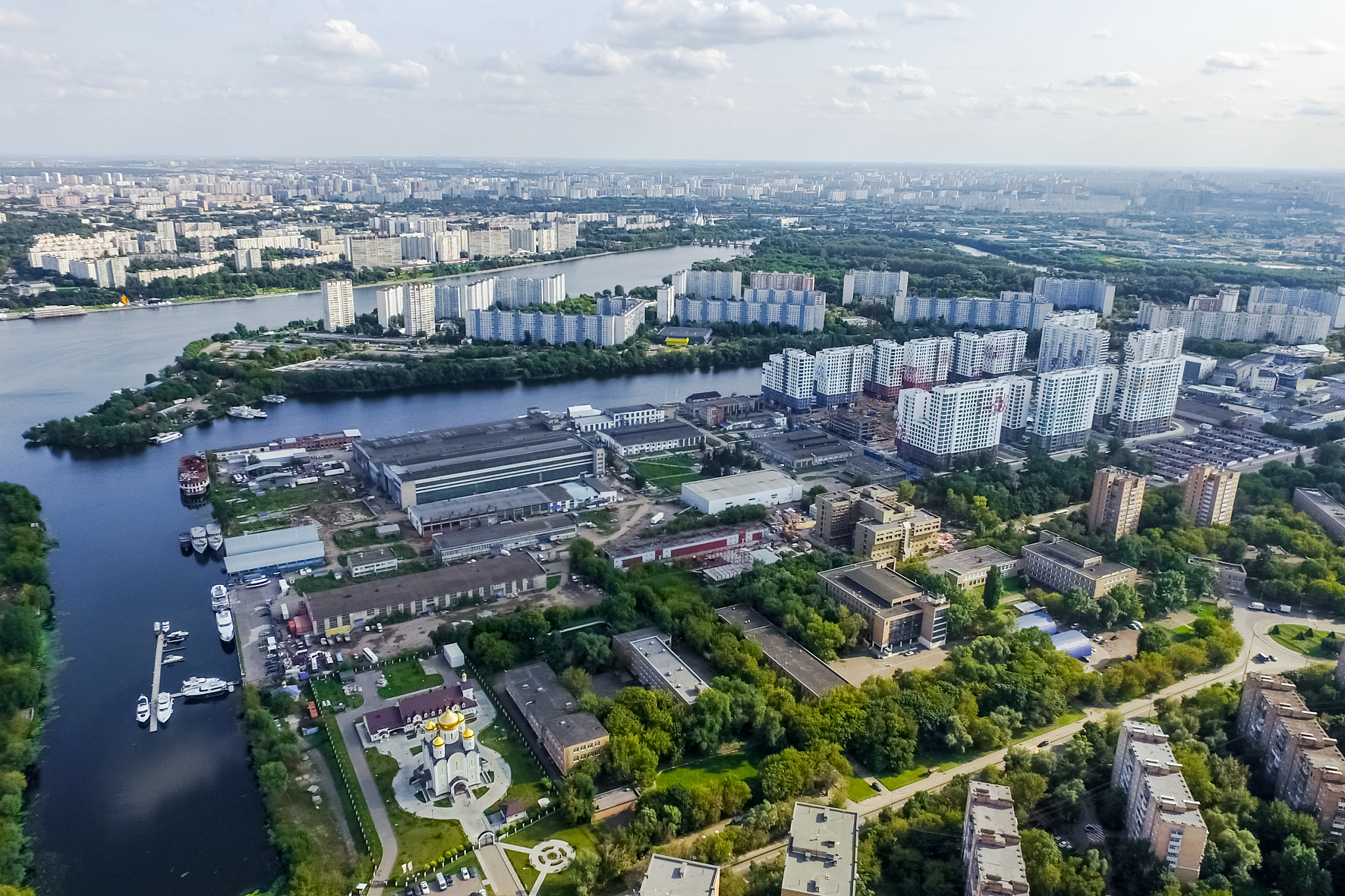 cityscape view from above