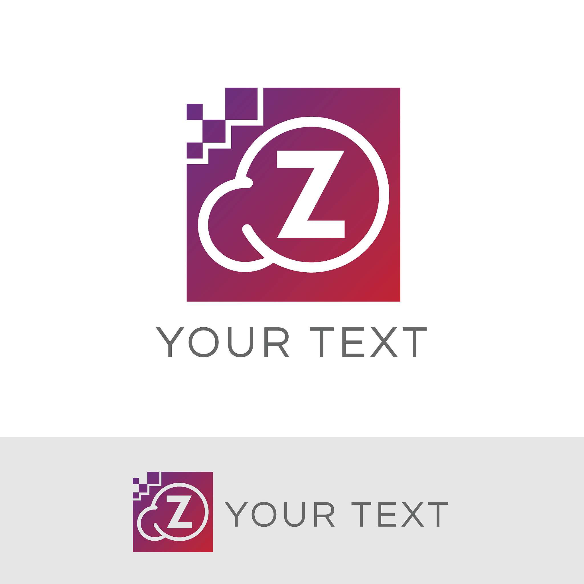 technology  initial letter z icon design