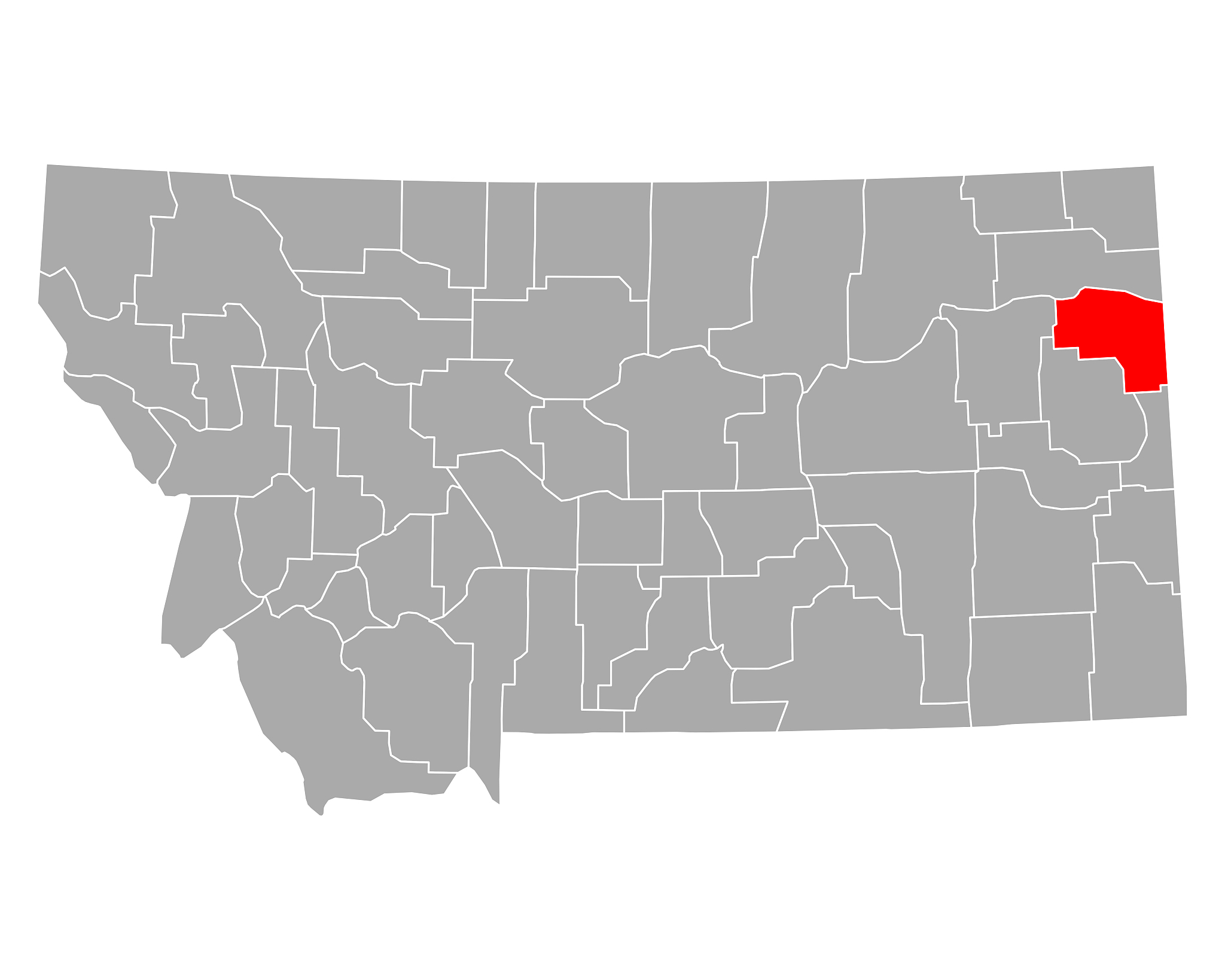 map of richland in montana