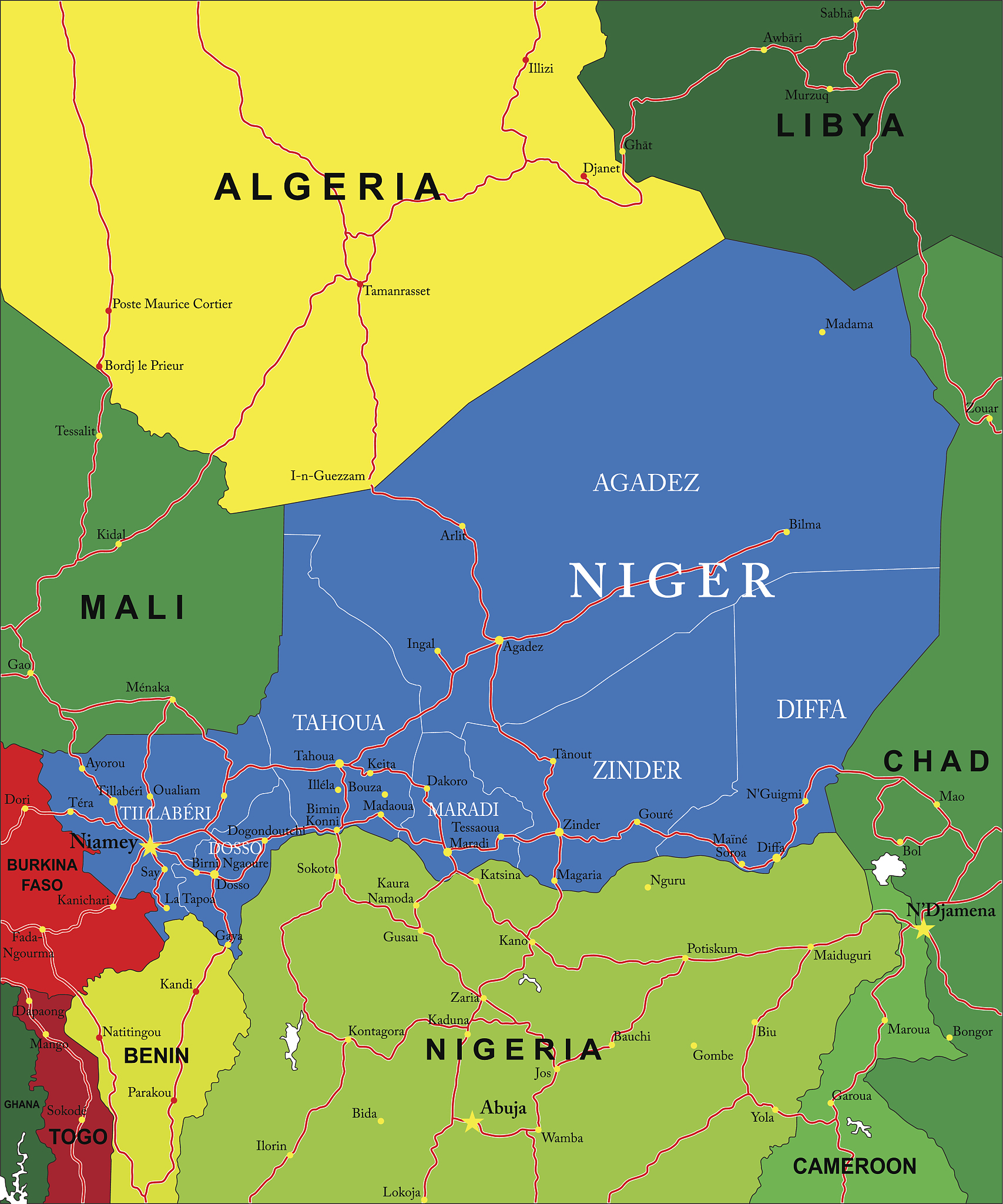 niger map