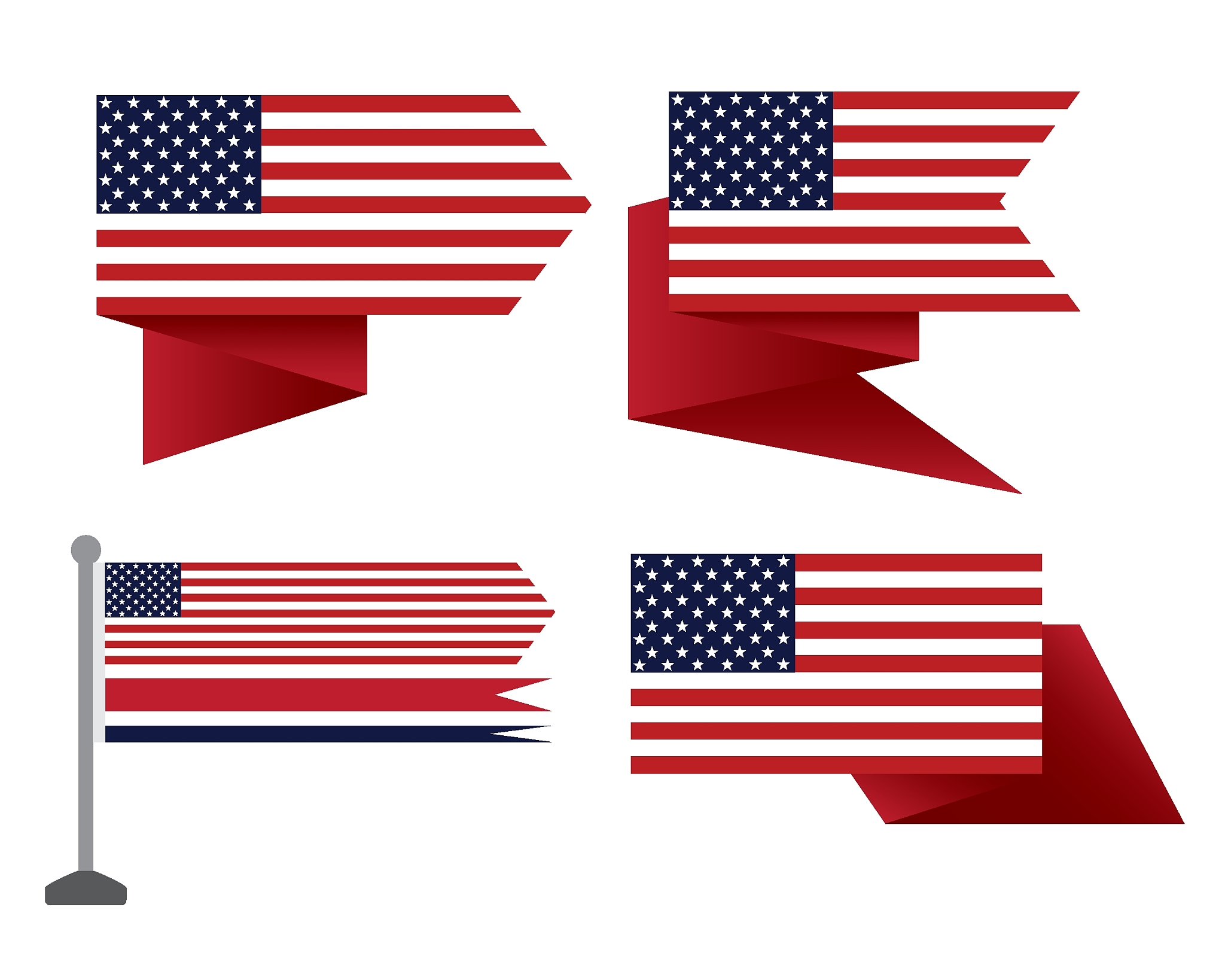 american flag of united states of america