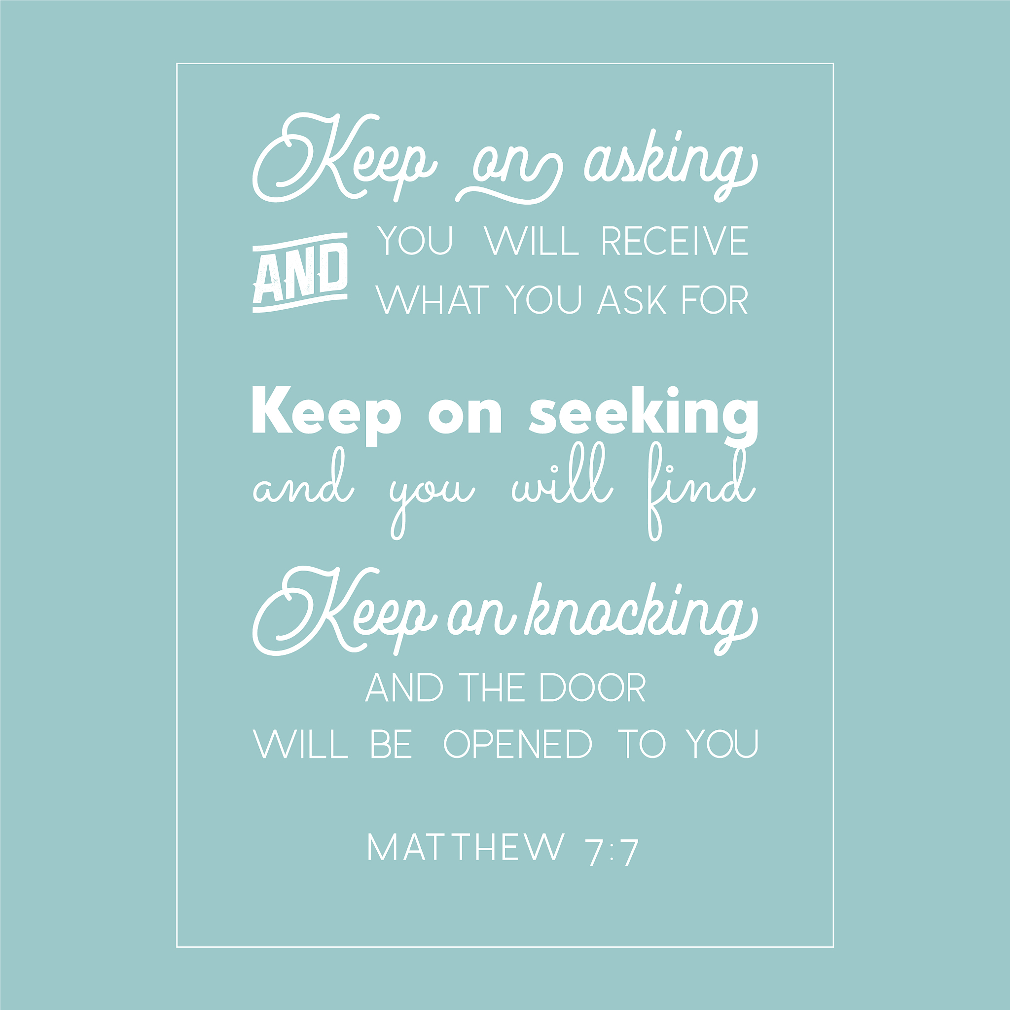 bible quote from matthew