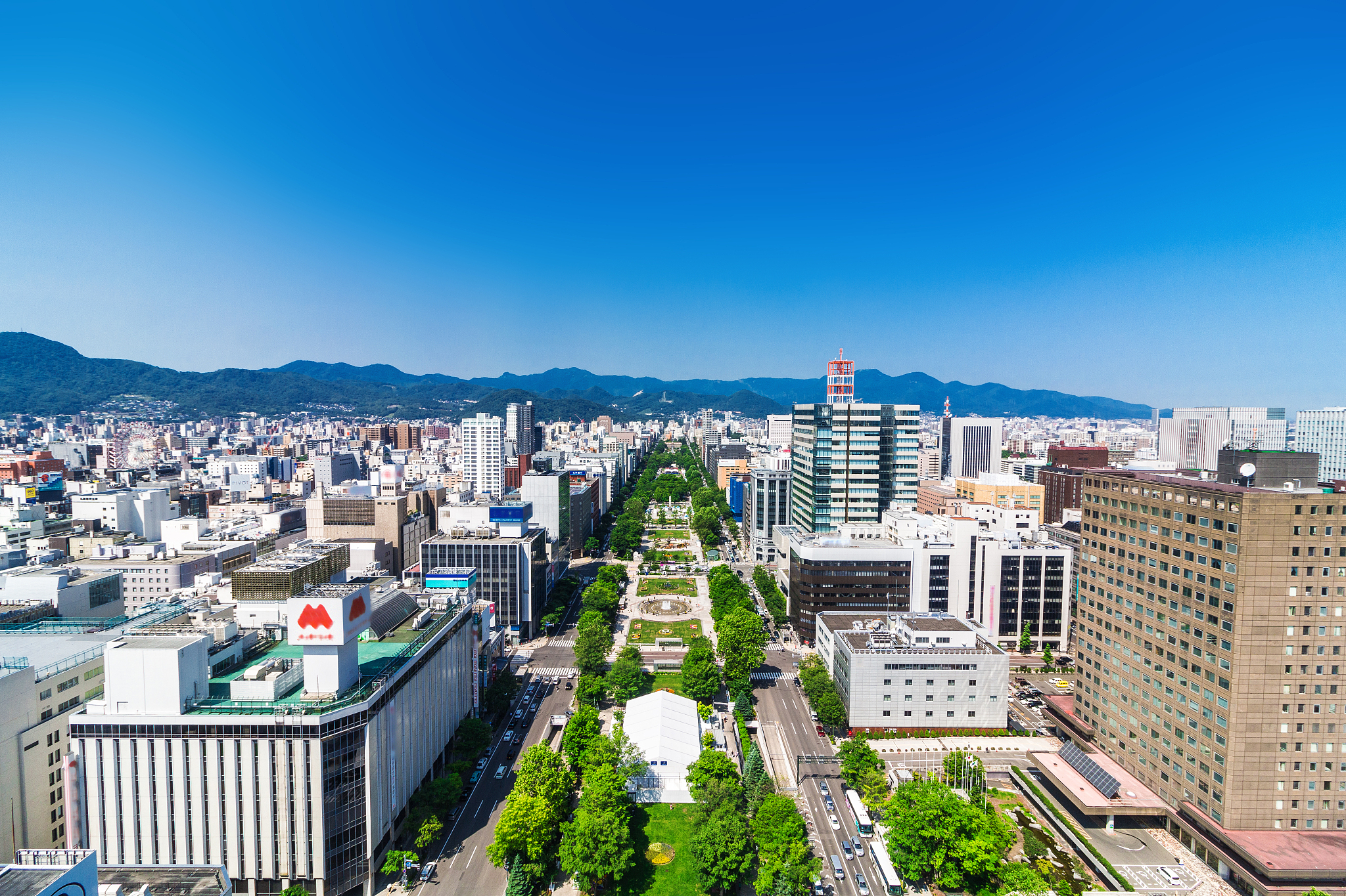 odori park in hokkaido japan