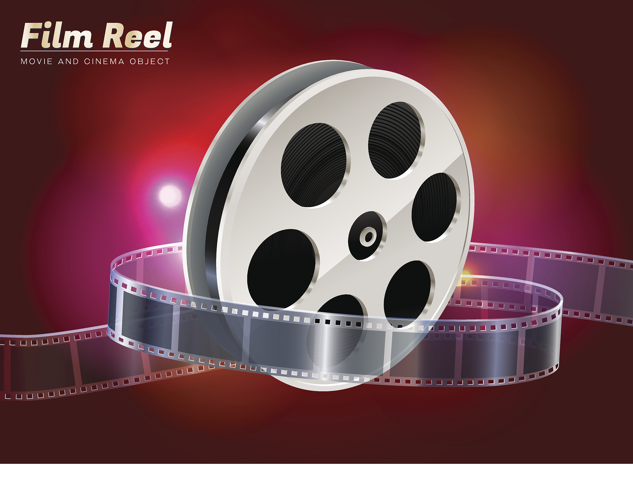 film reel movie cinema object