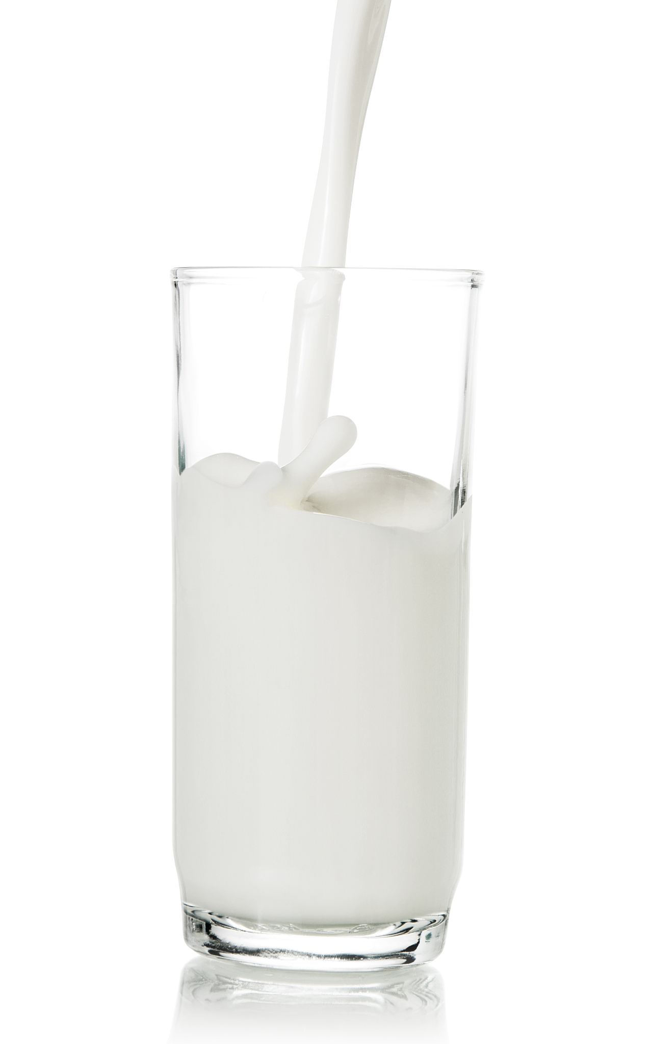 pouring milk in glass