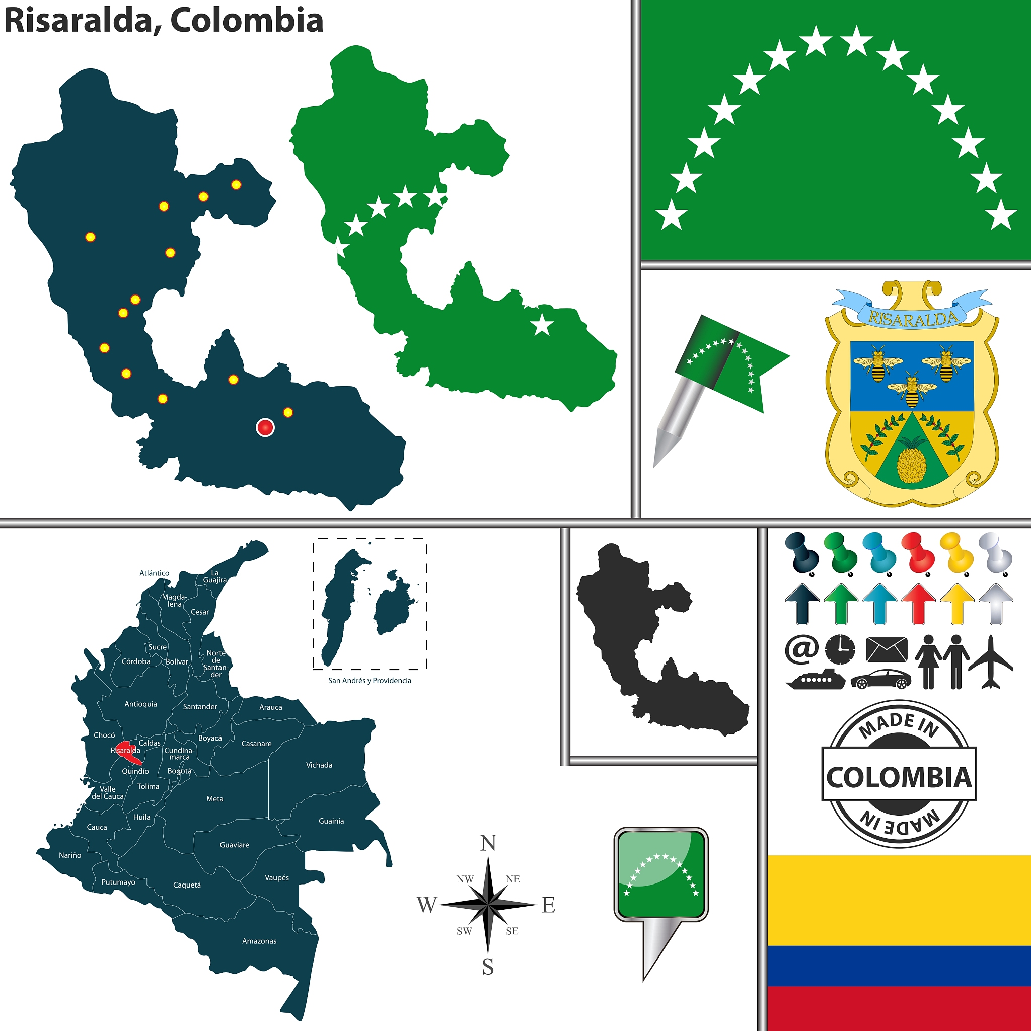 map of risaralda