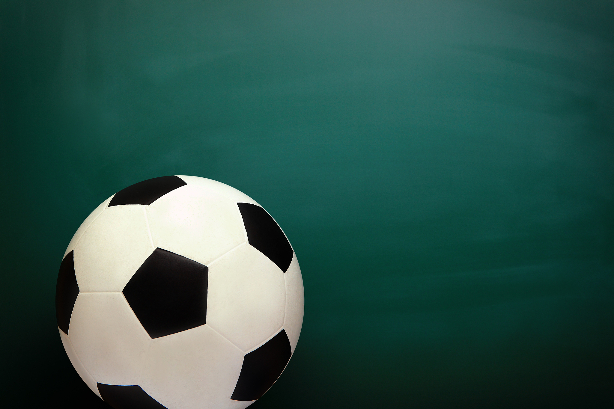 soccer and chalkboard