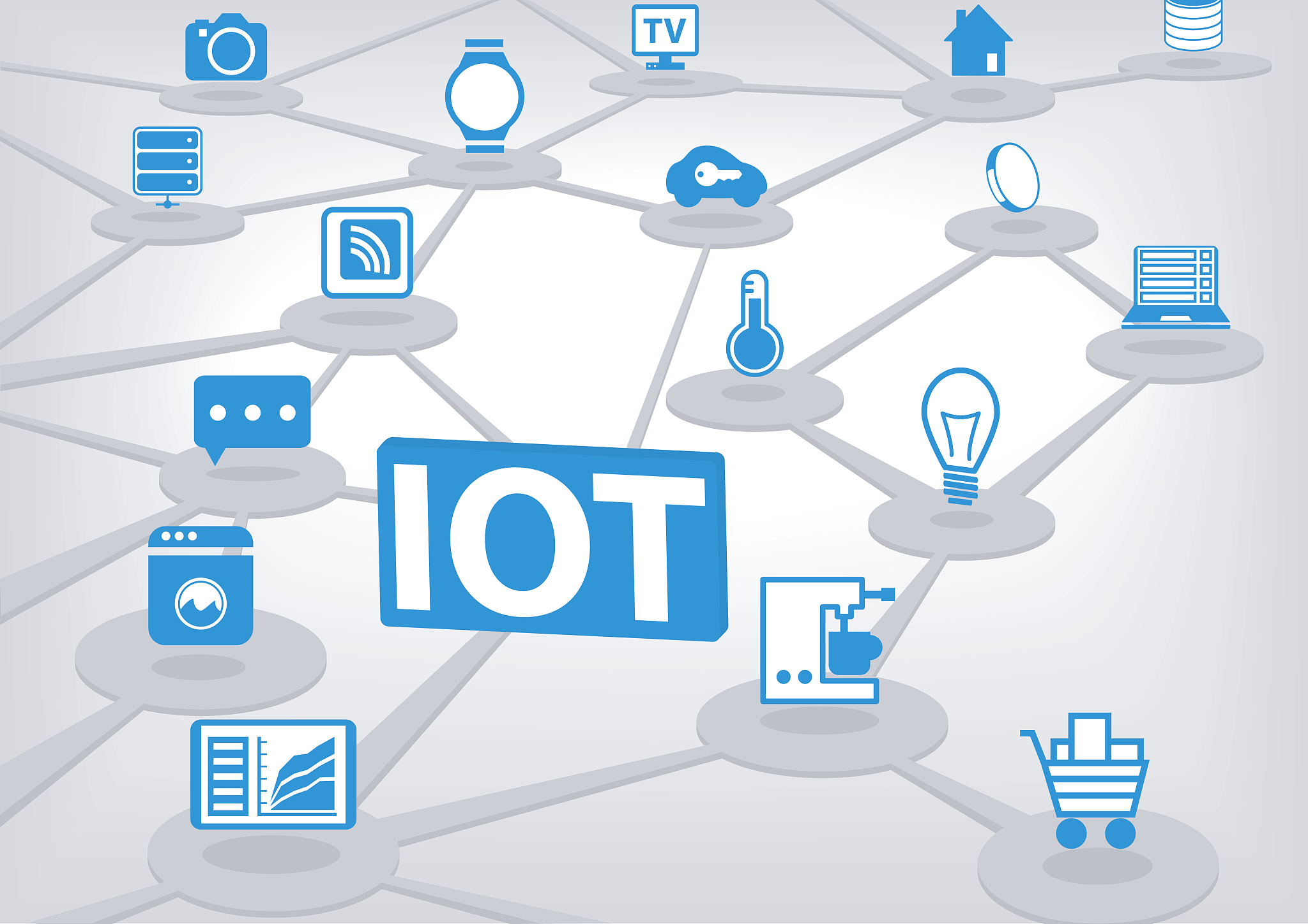 iot (internet of everything) vector illustration.