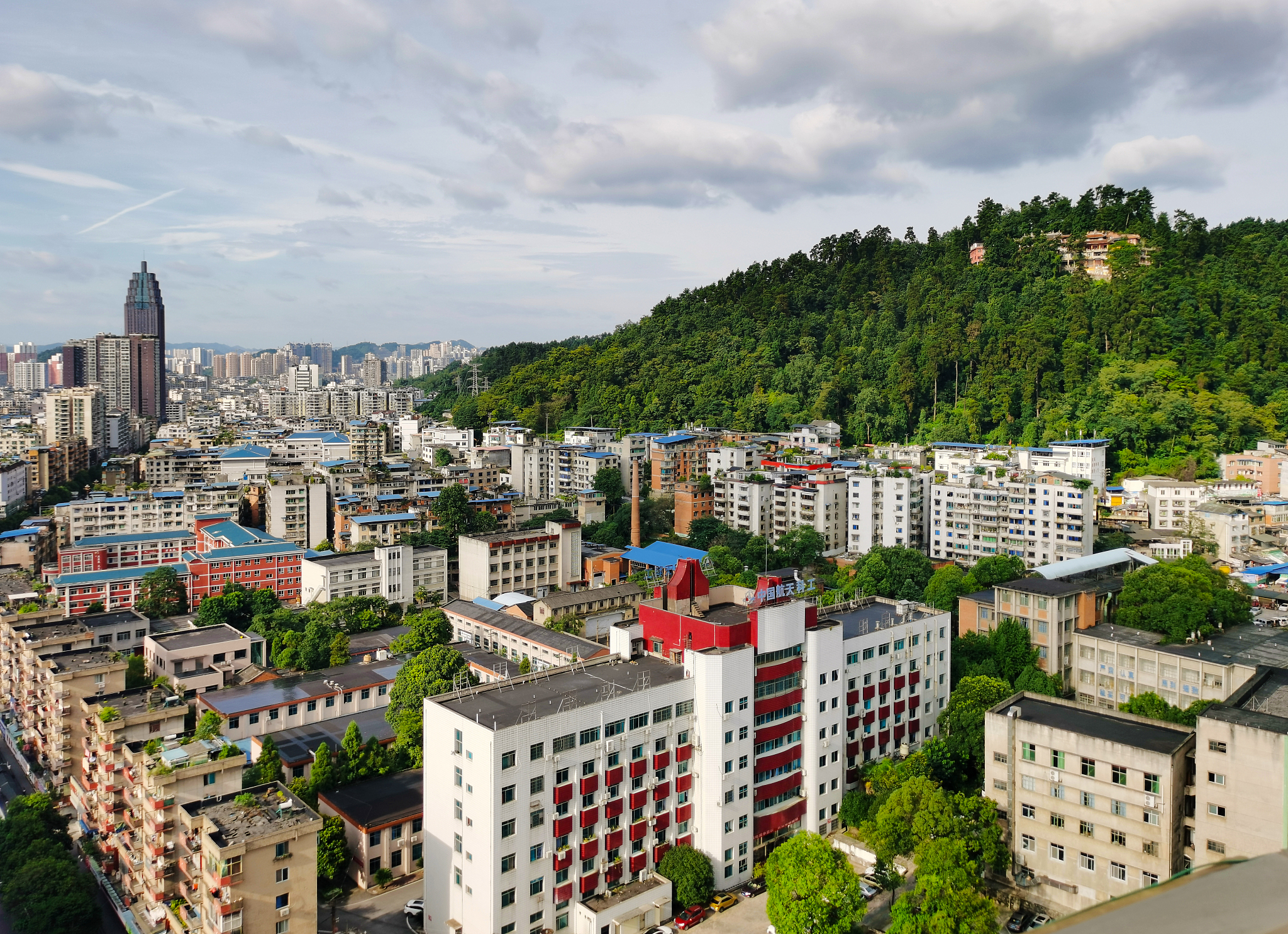 贵州省遵义市中心城区城市风光