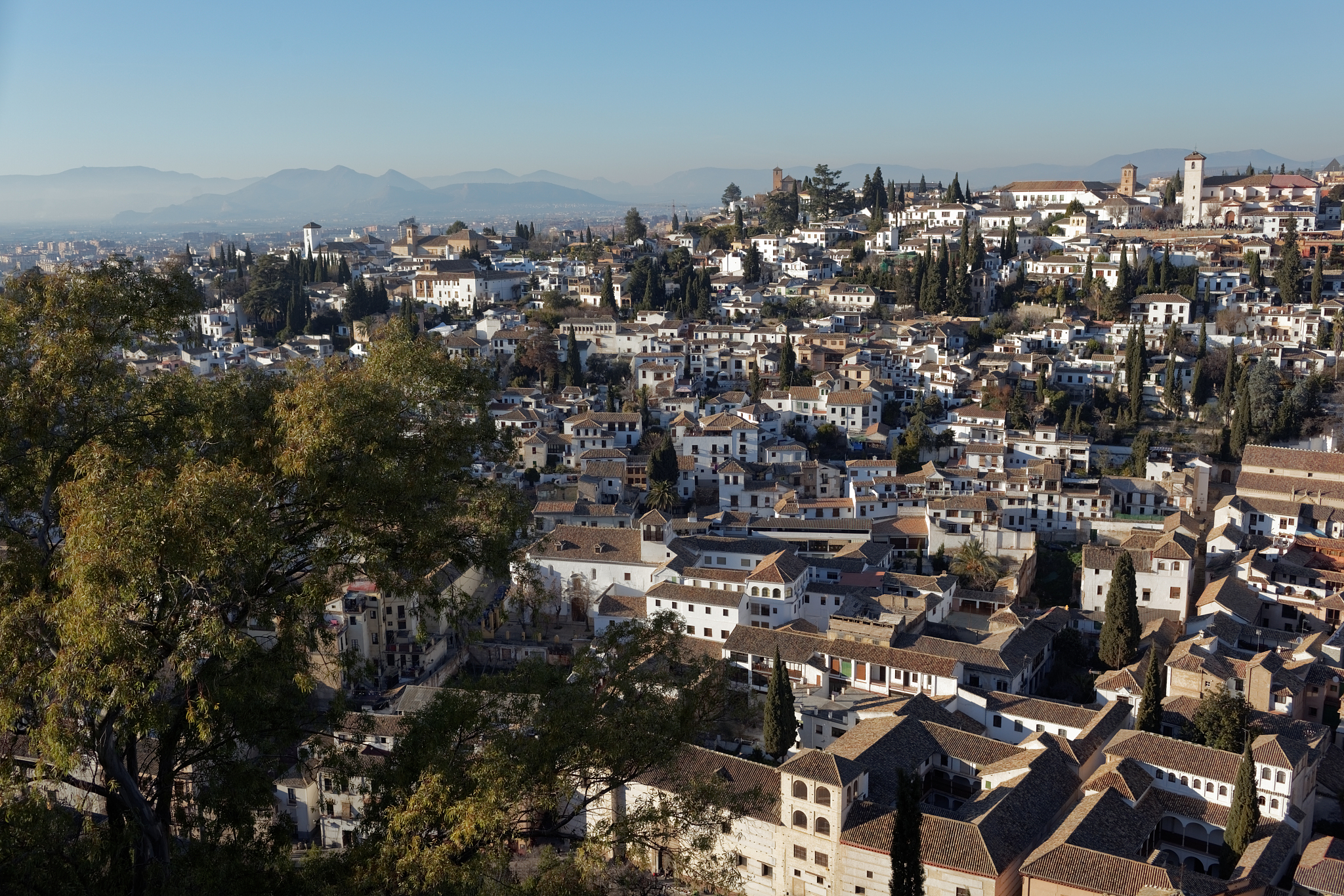 view to albayzin, granada, spain