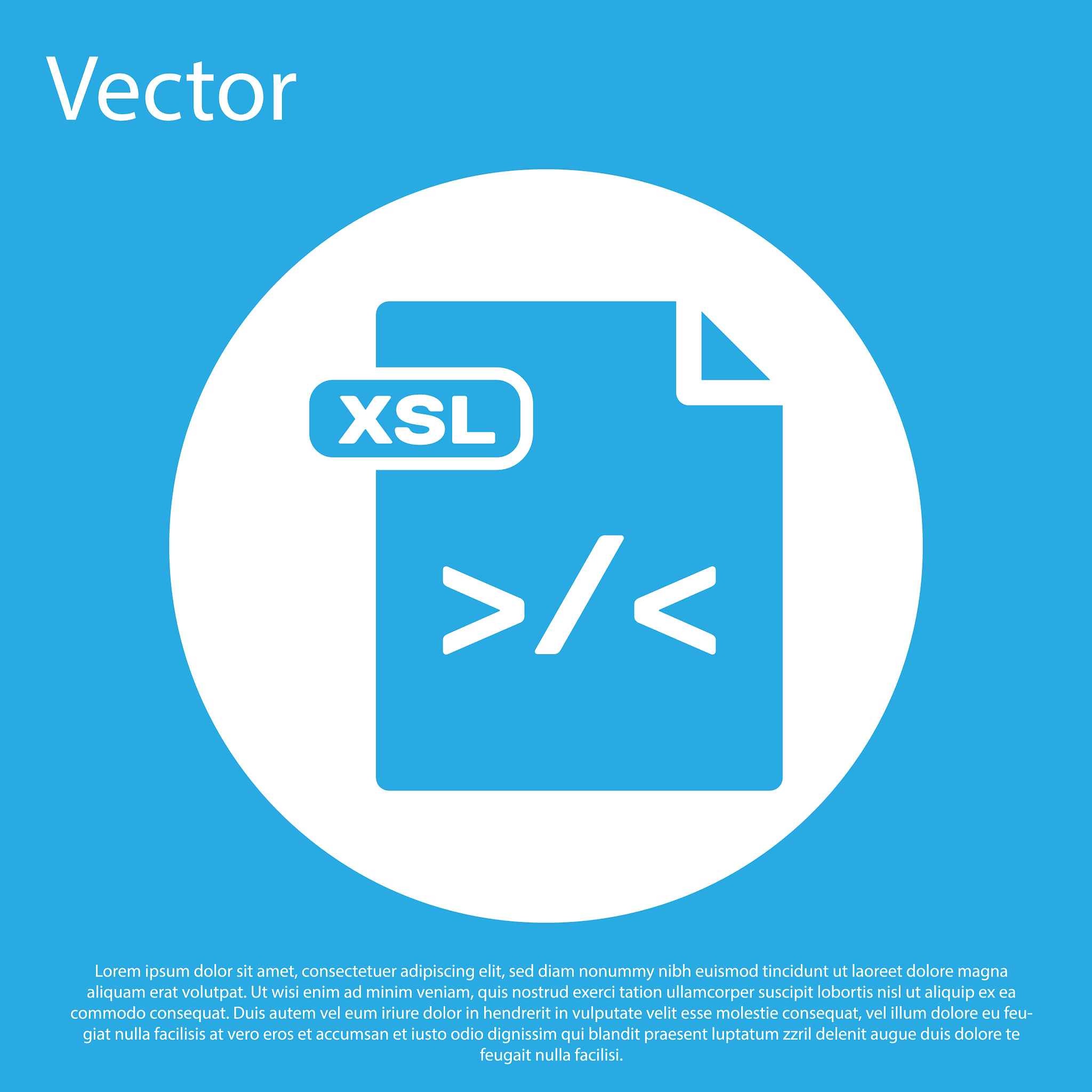 blue xsl file document download xsl button icon