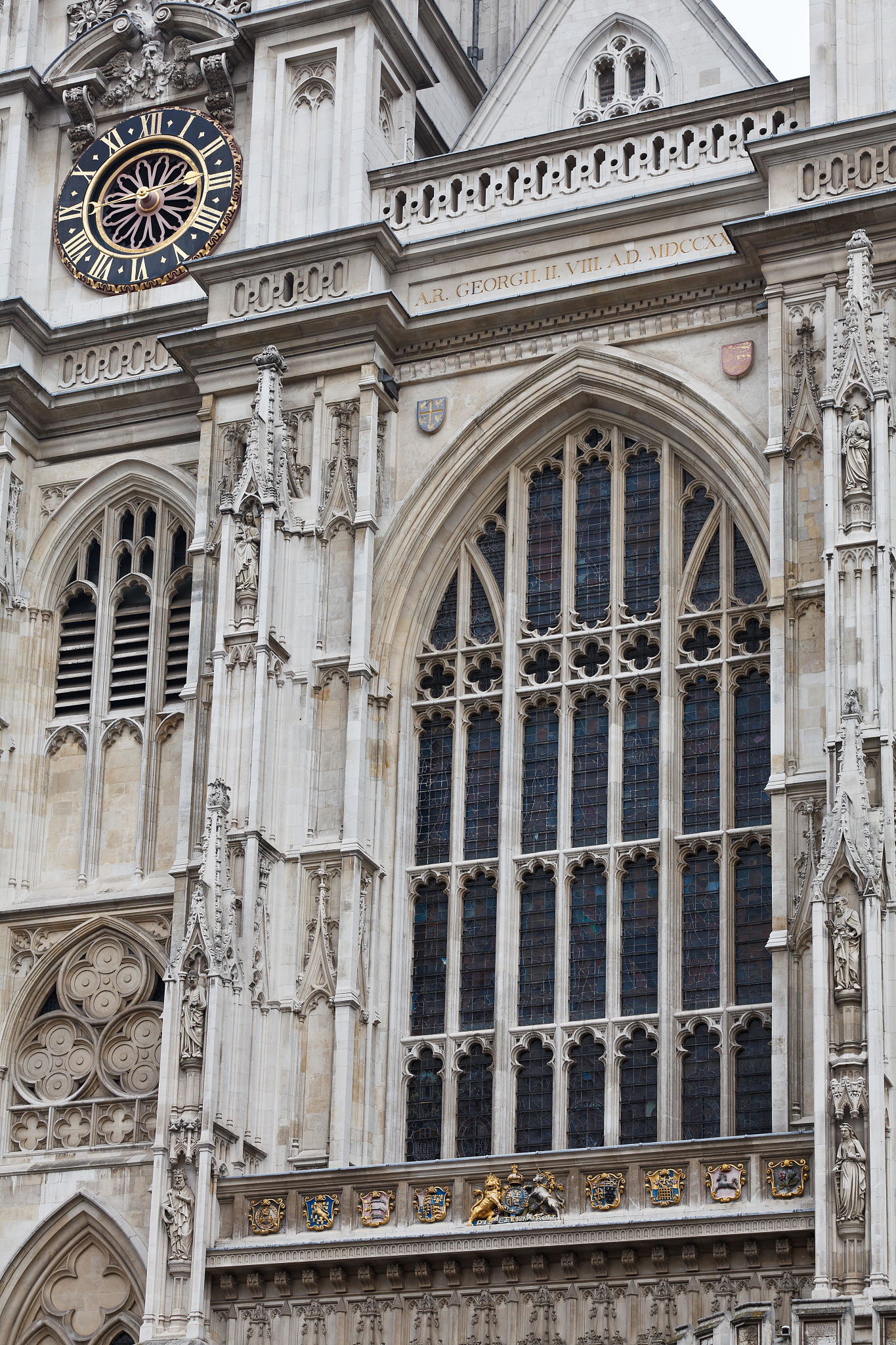 westminster abbey facade detail