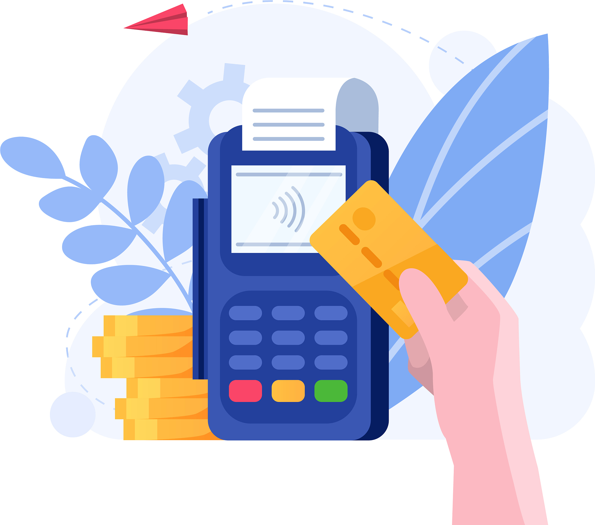 online banking handy credit card payment concept