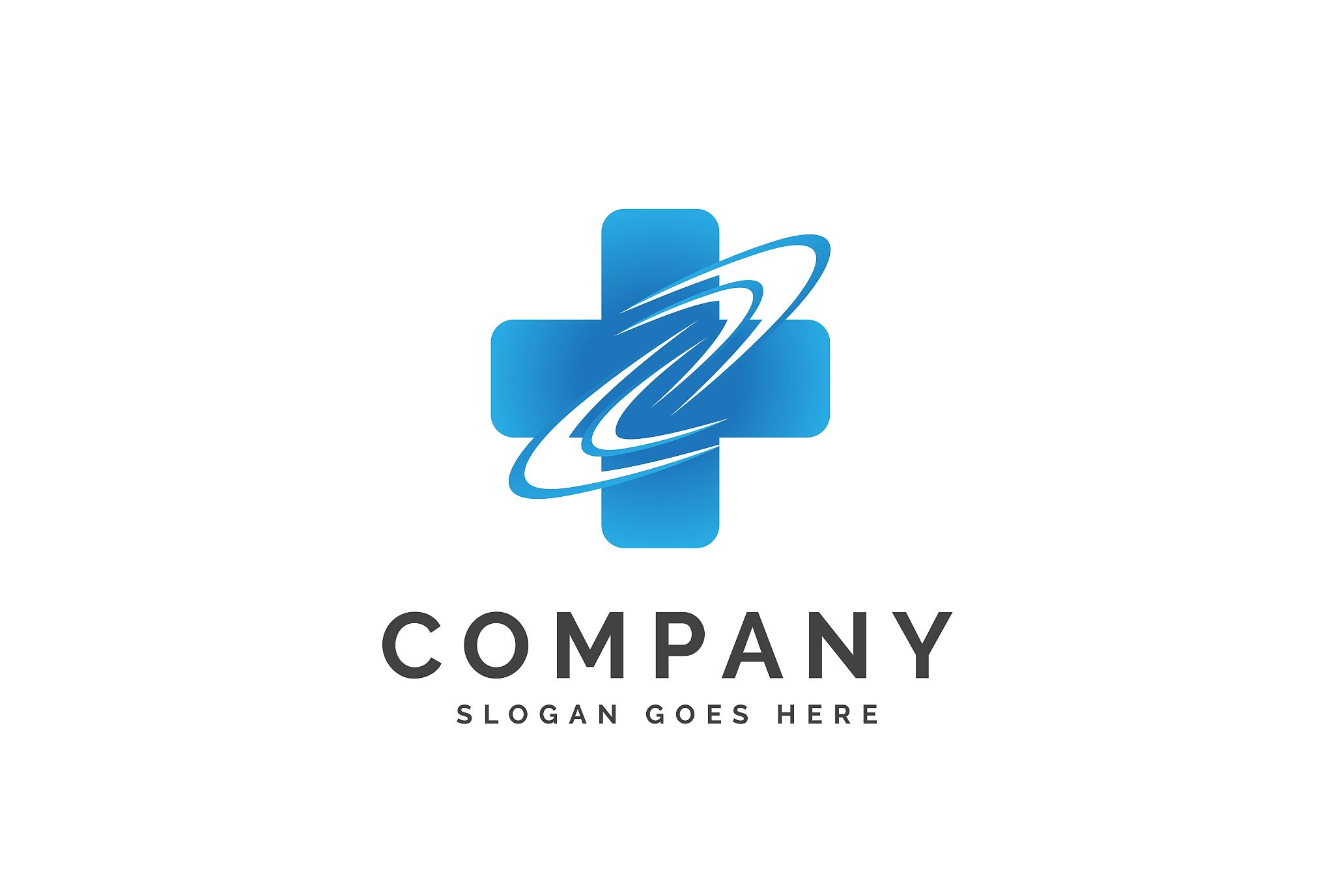 cross health medical logo vector template