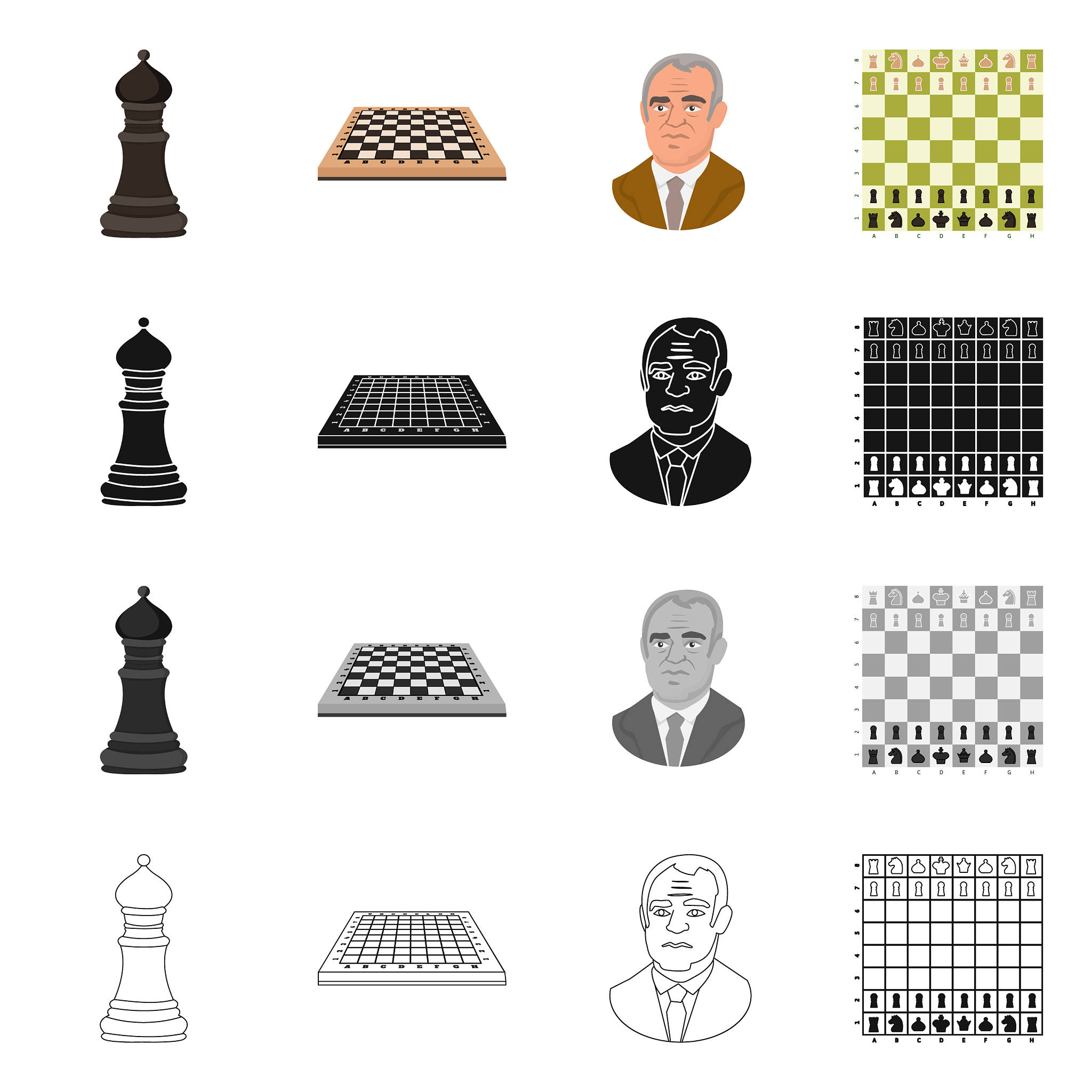 design of checkmate and thin icon