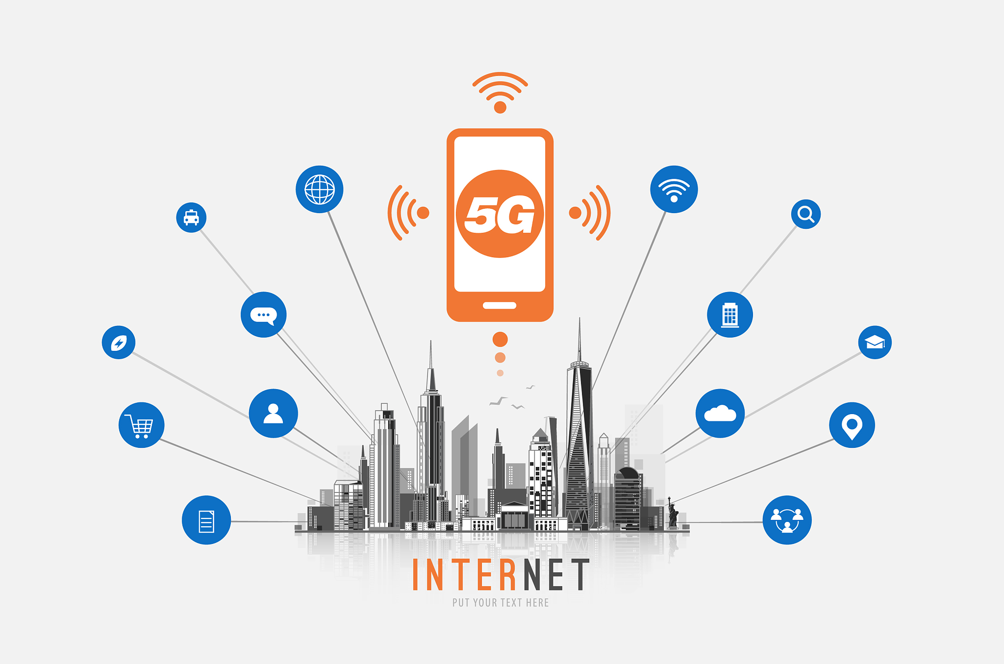 5g network wireless internet wi-fi connection