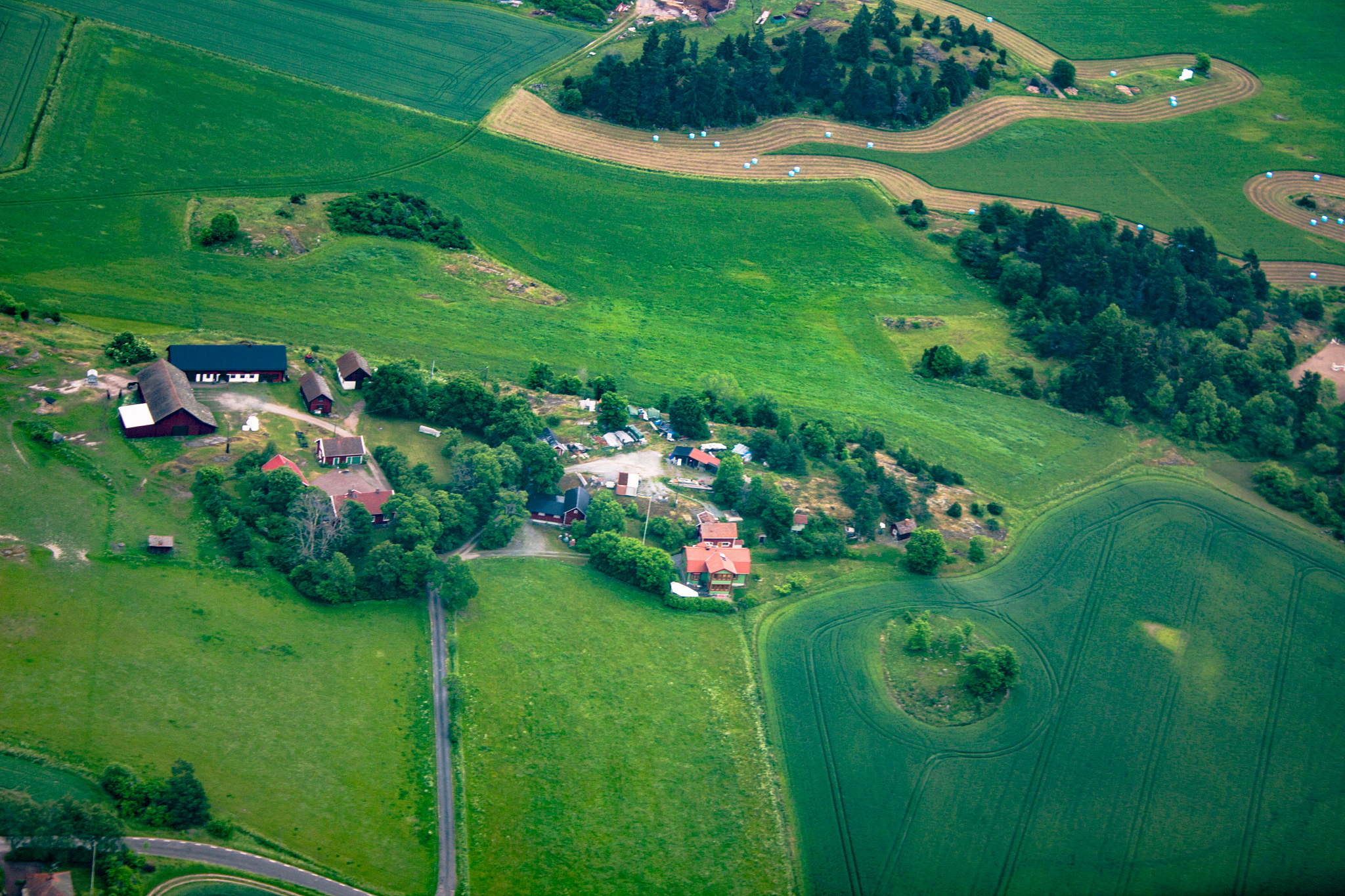 farm aerial view
