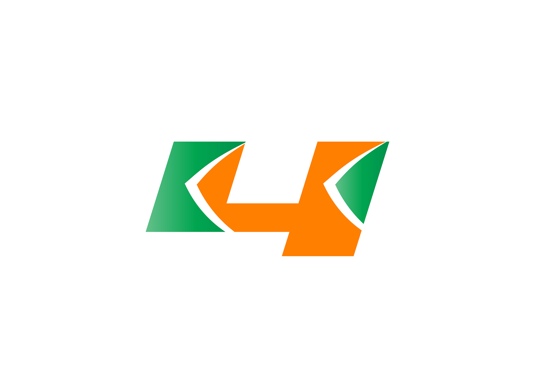 number logo designnumber four logologo 4