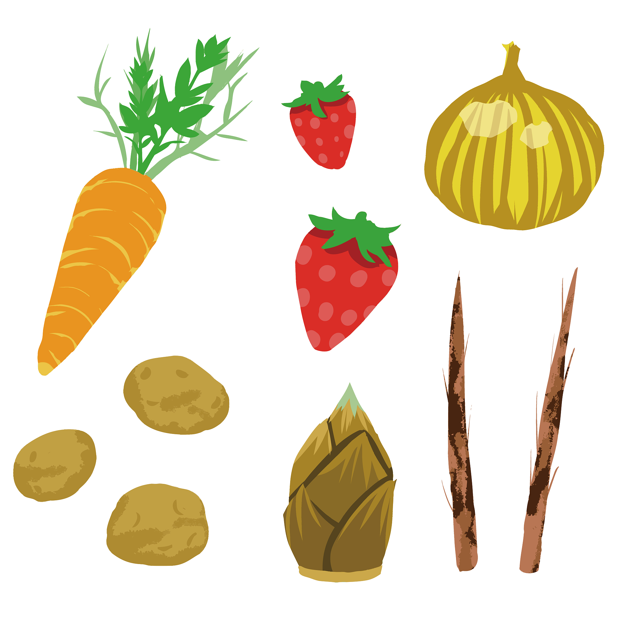 vegetables illustration set 2