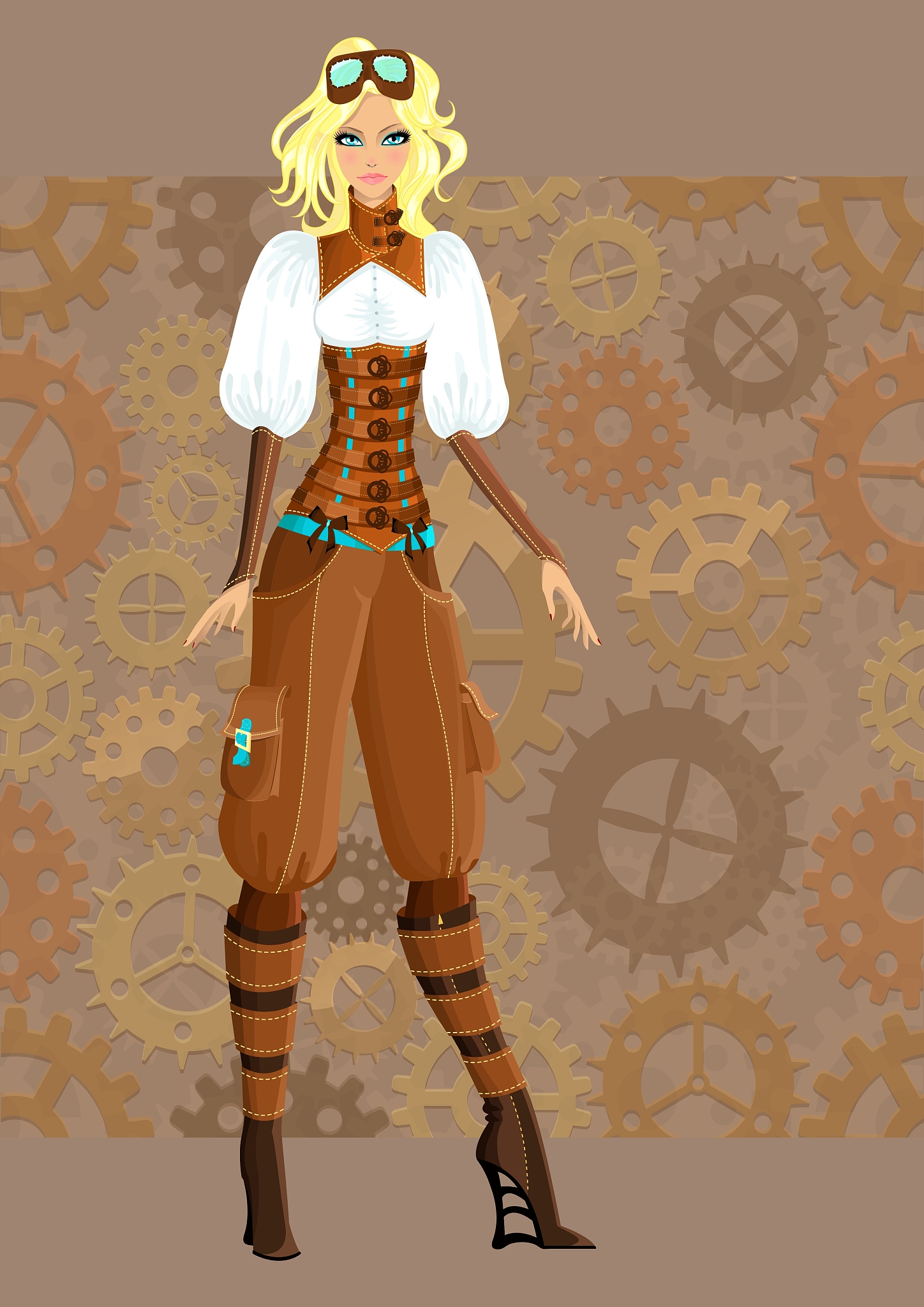 朋克女孩瑞秋·铁心: 叛逆风格人物设定