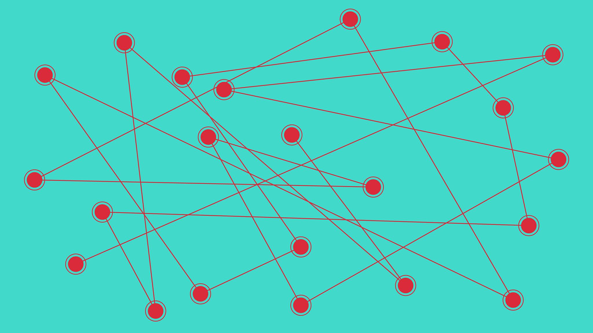 circles connected by lines geometric graphic