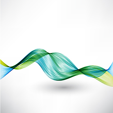 blue and green waved lines for brochure website