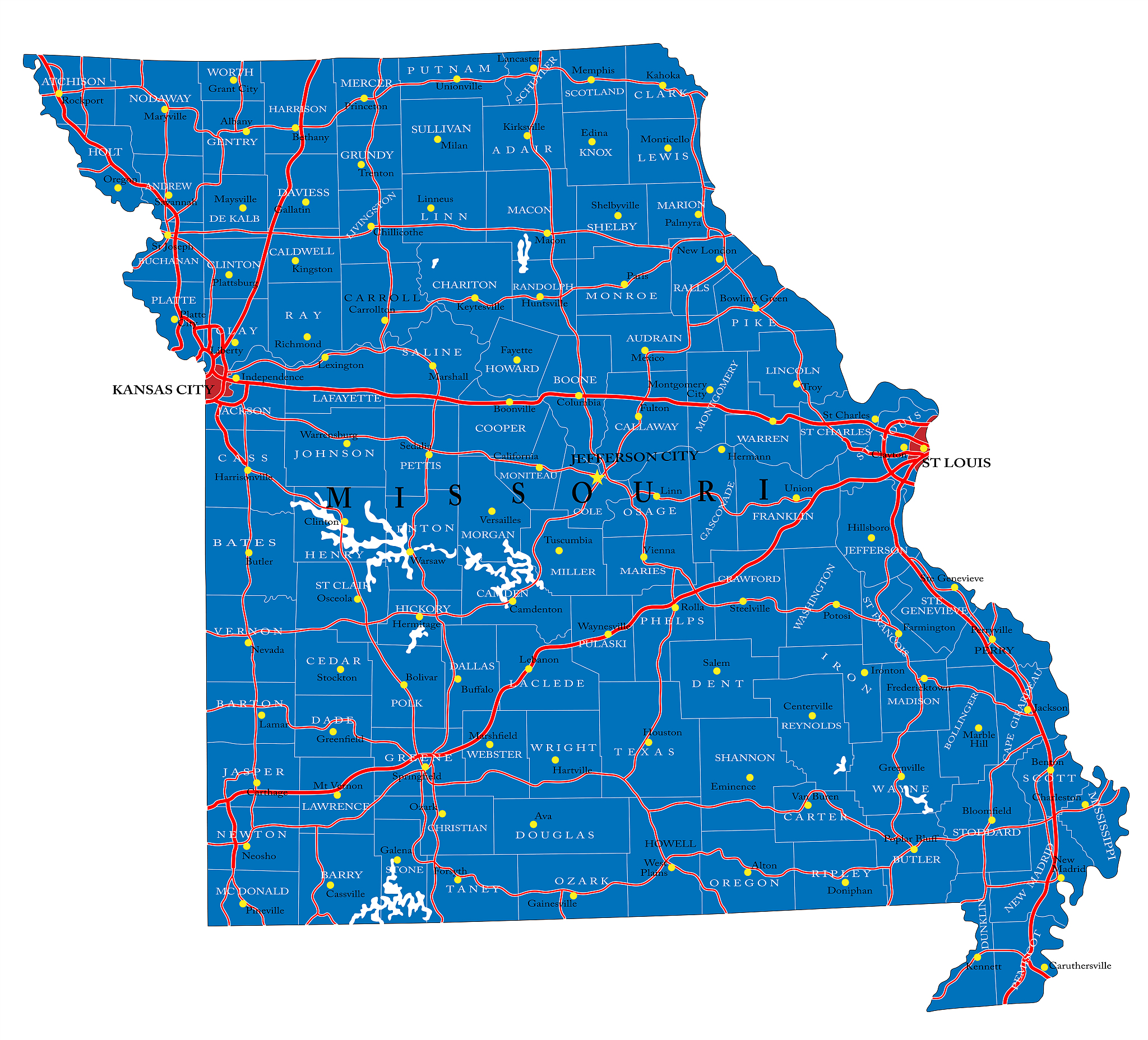 missouri state political map