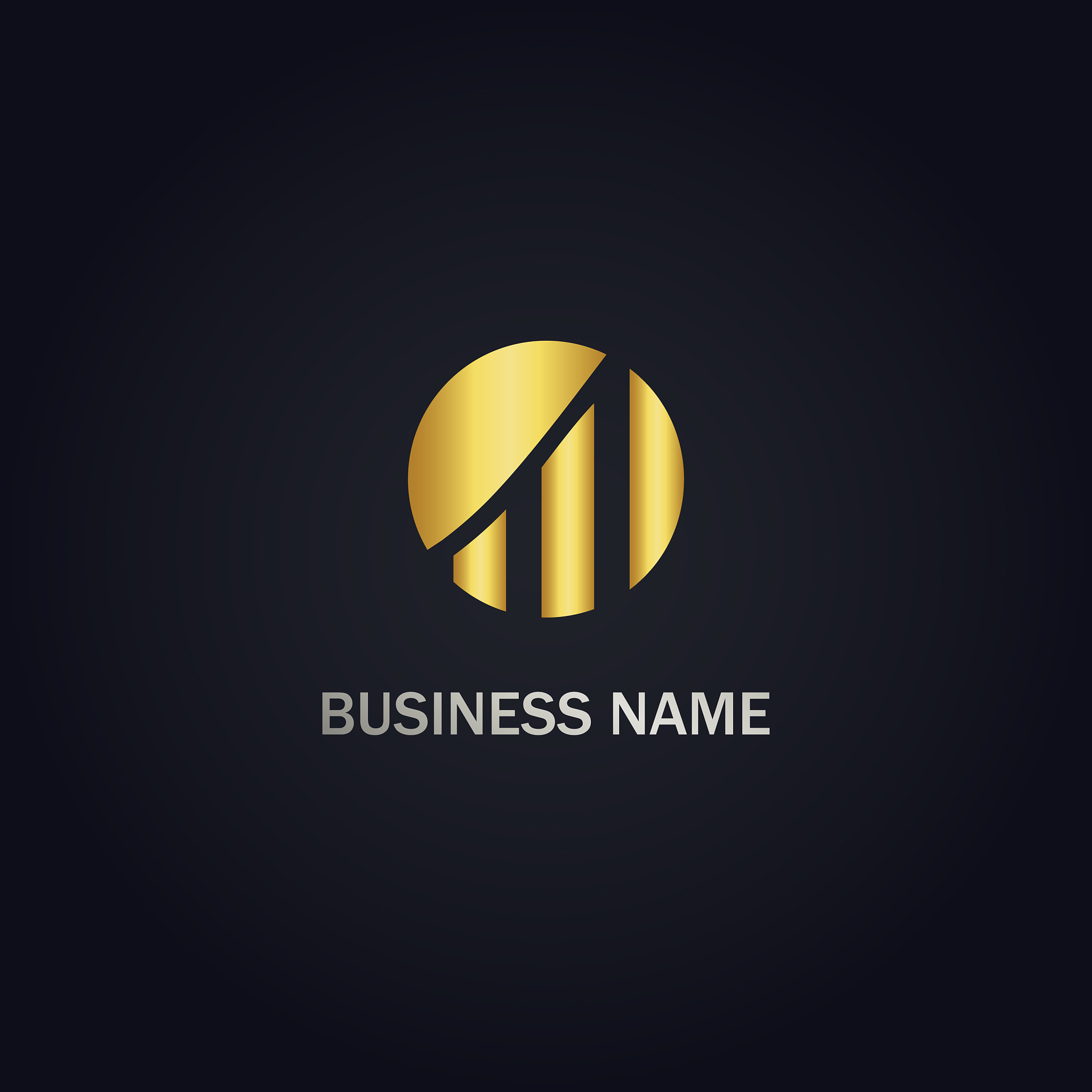 round graph business logo