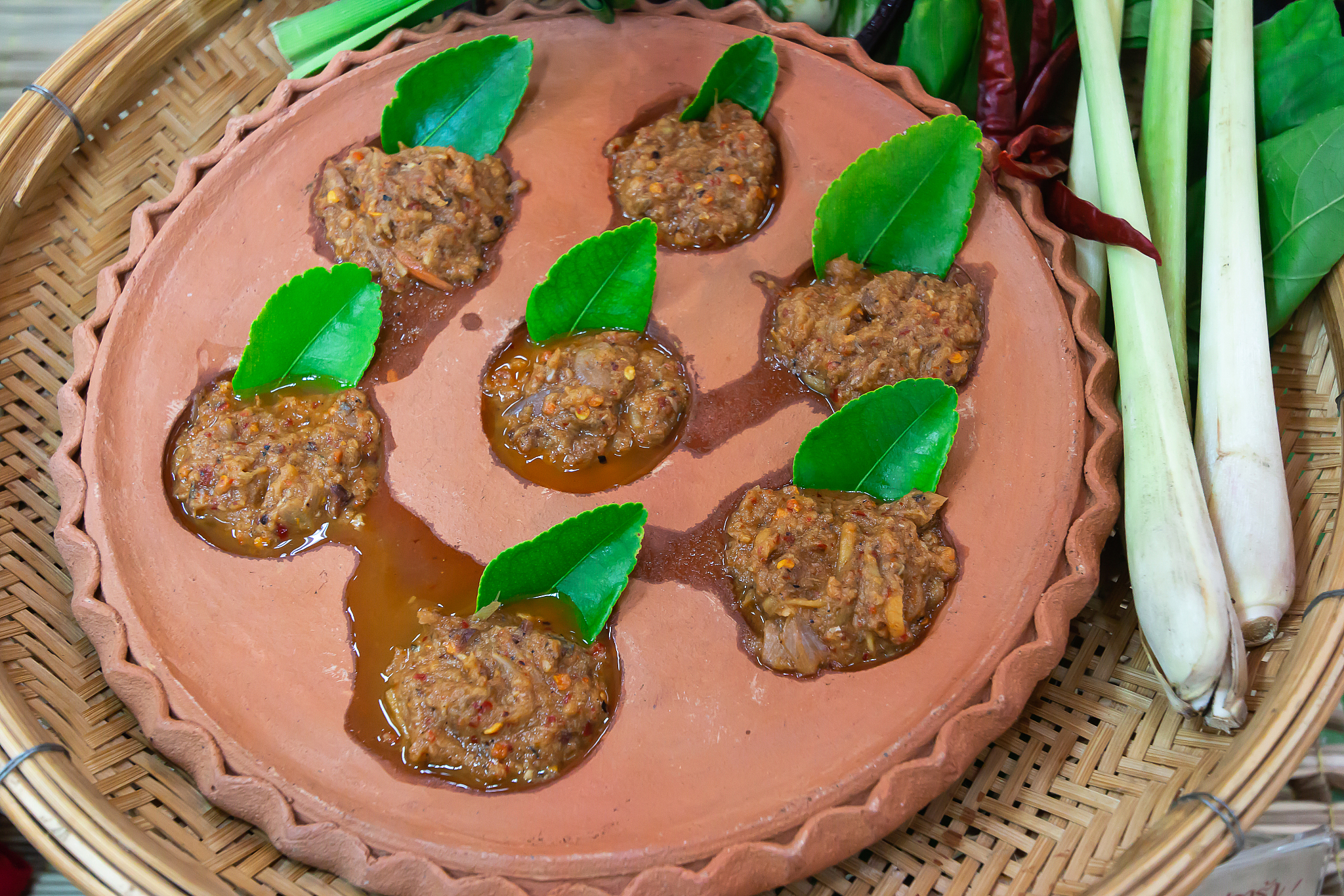 chilli dip or chili paste of thai food