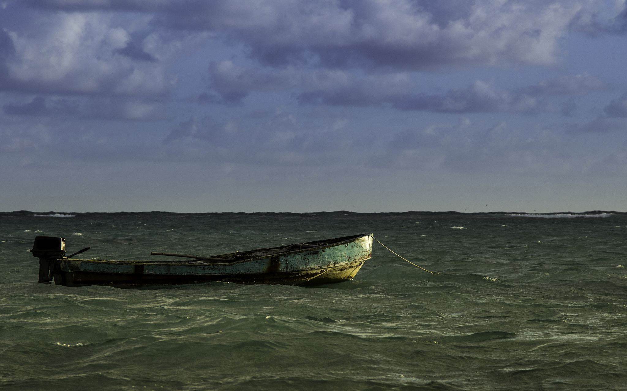 a lonely boat