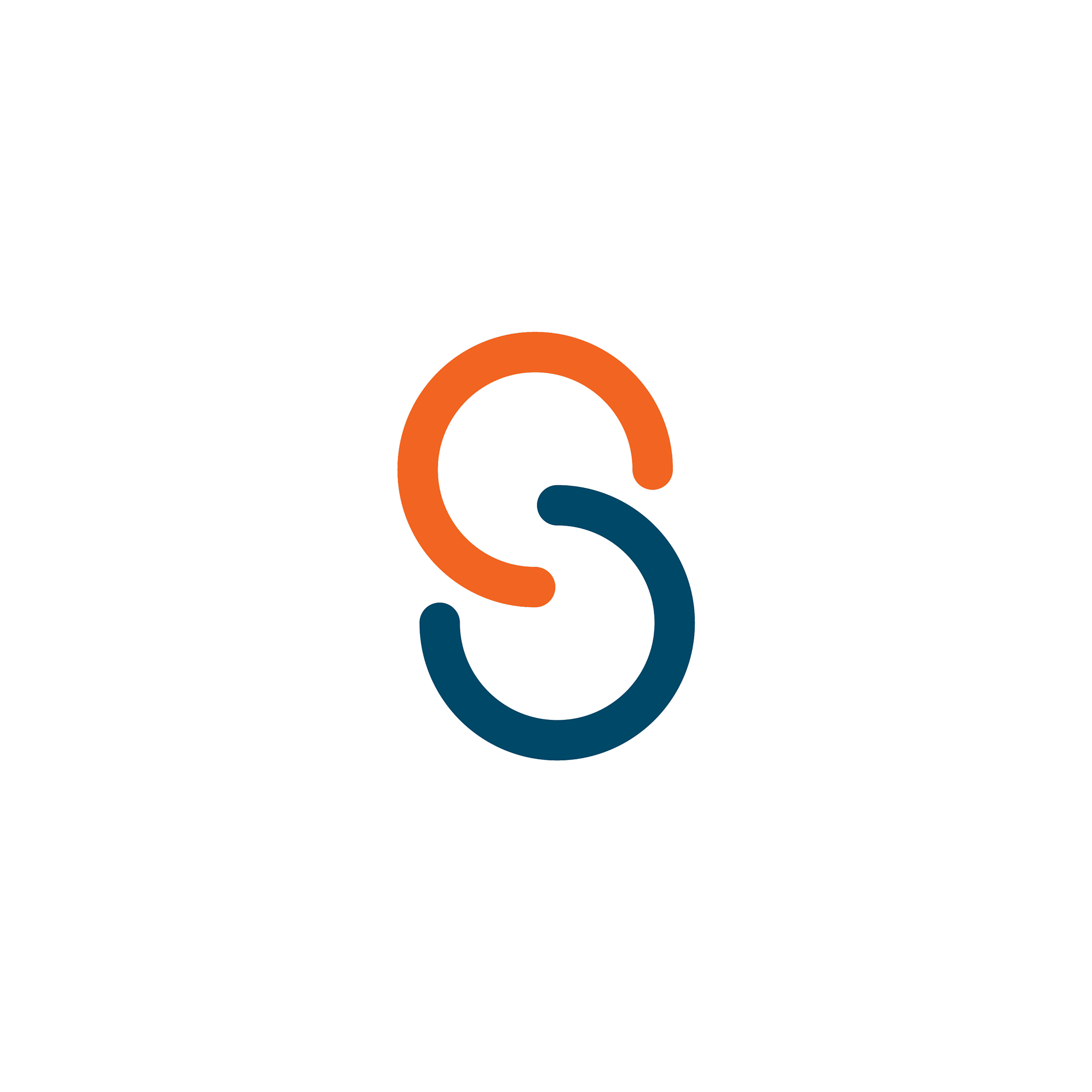 s letter initial logo design template