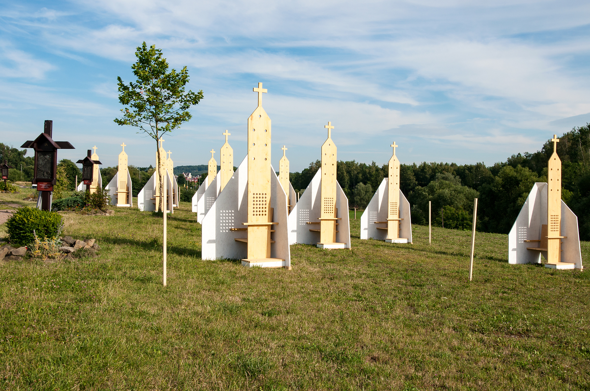 outdoor confessionals in cracow, poland