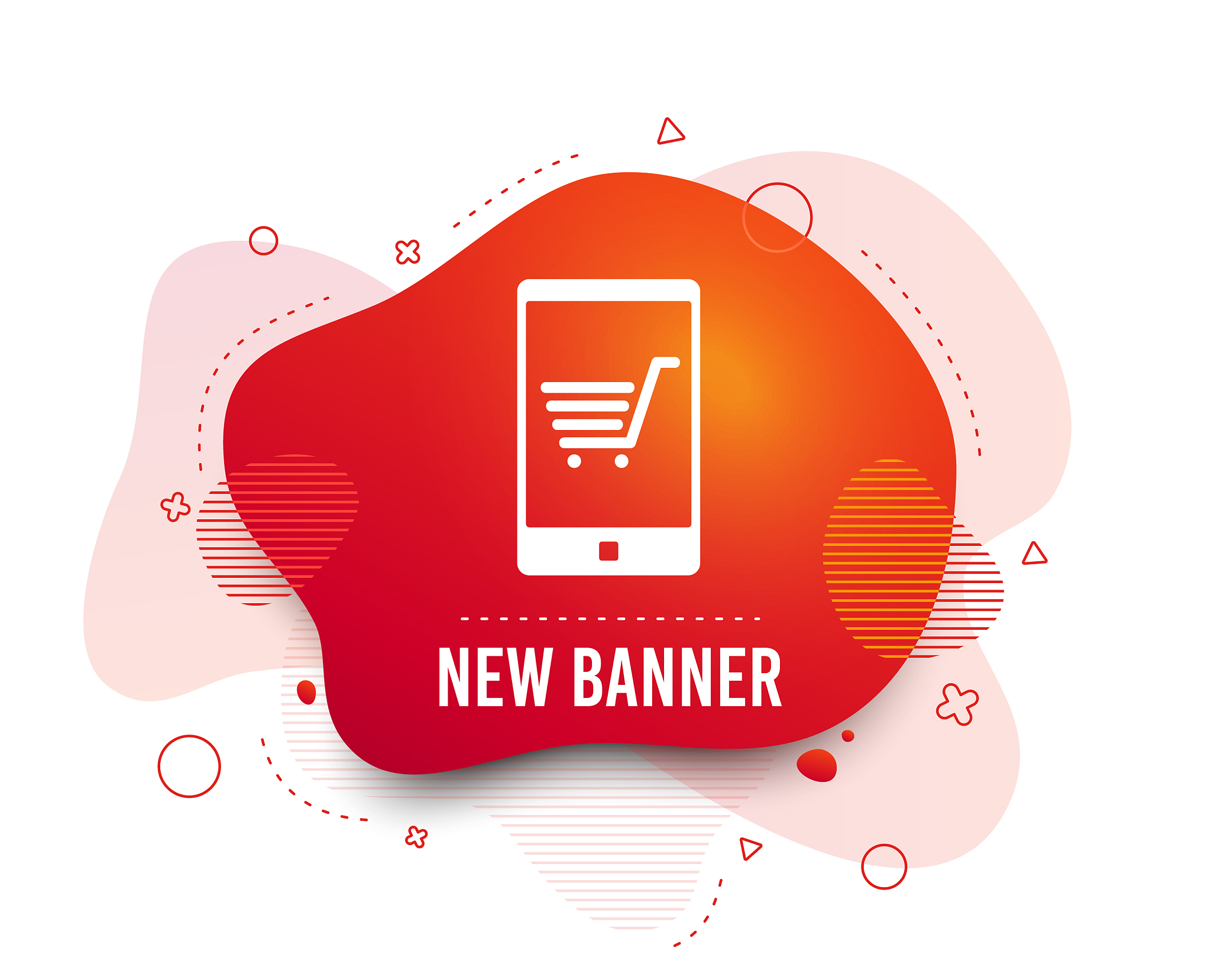 smartphone with shopping cart sign icon