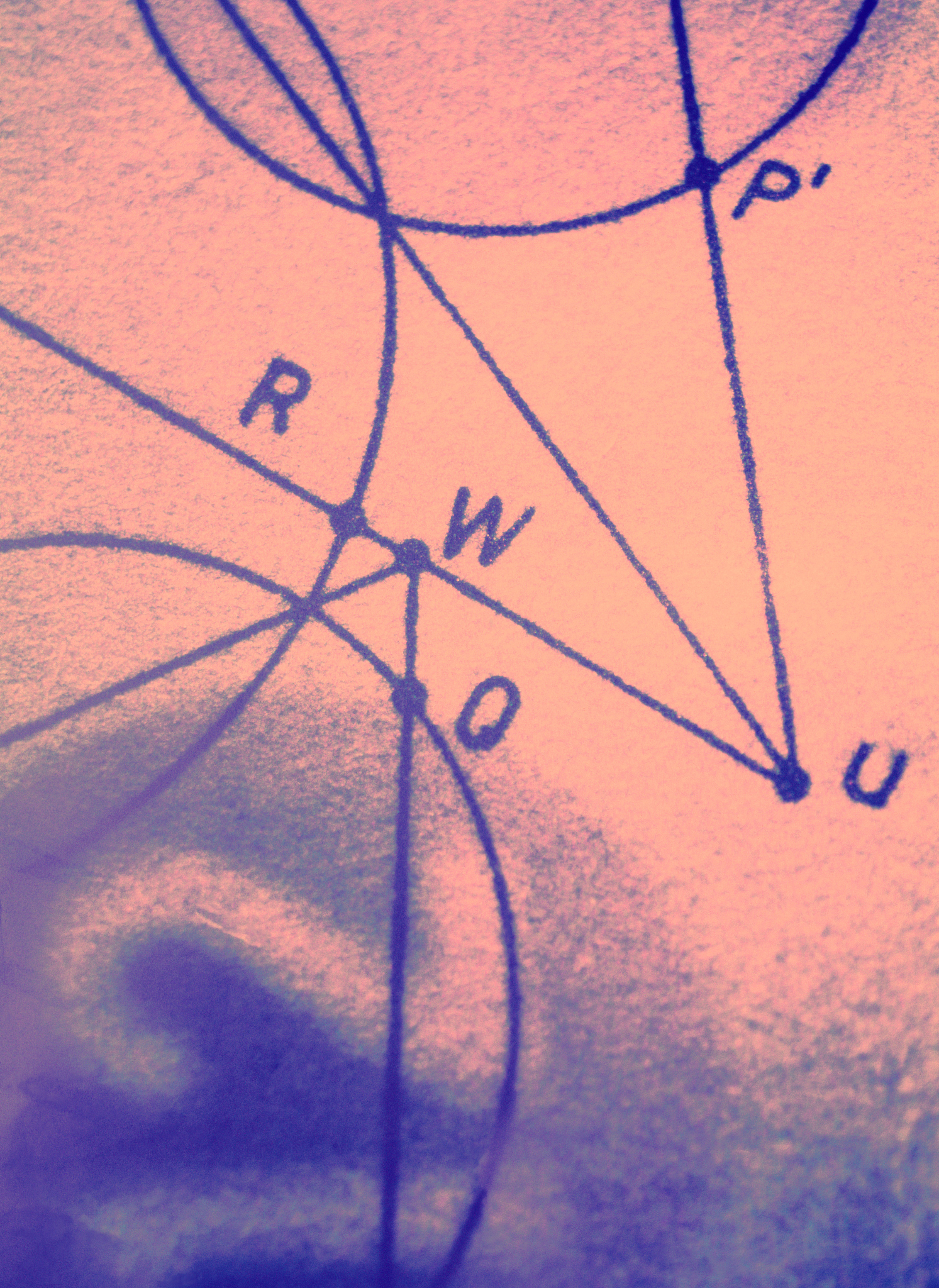 close-up of a mathematical diagram