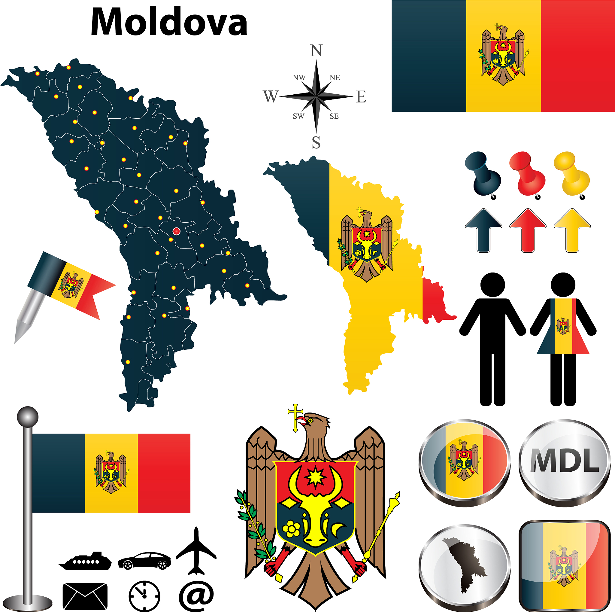 map of moldova