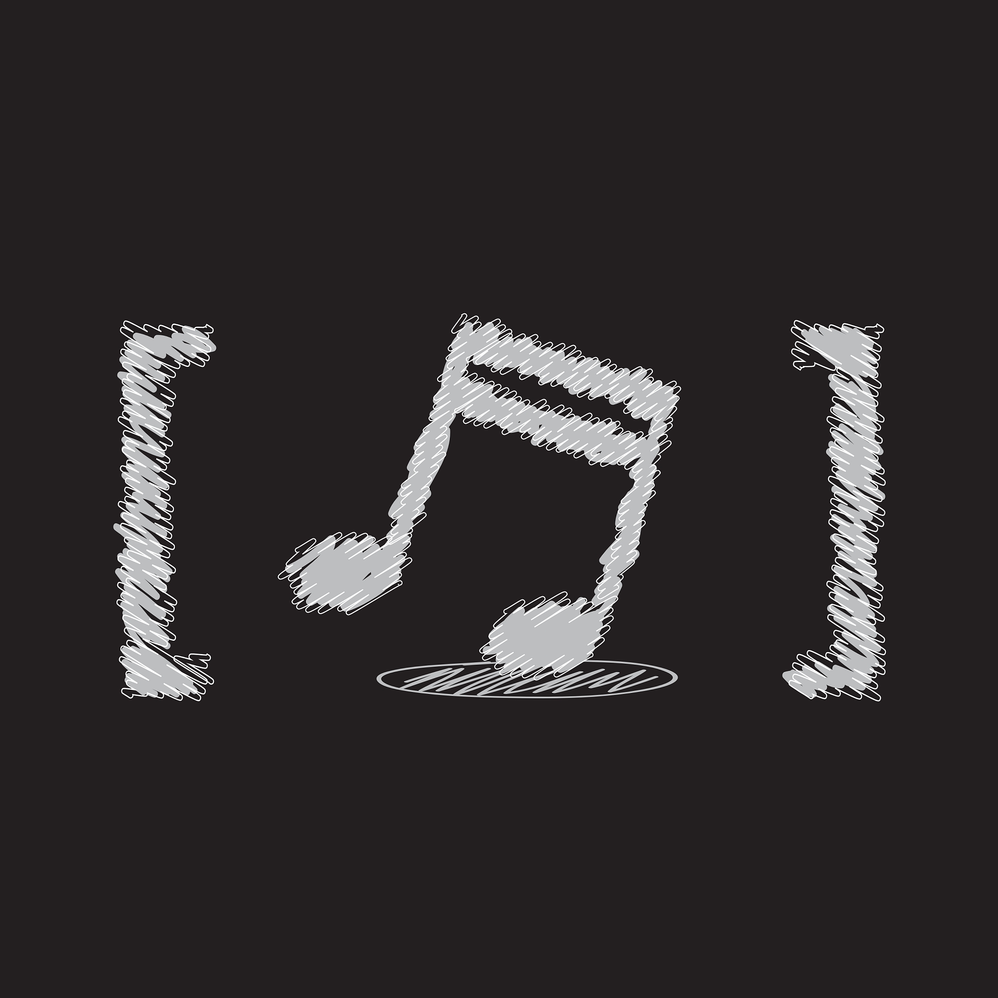 music note sketch design