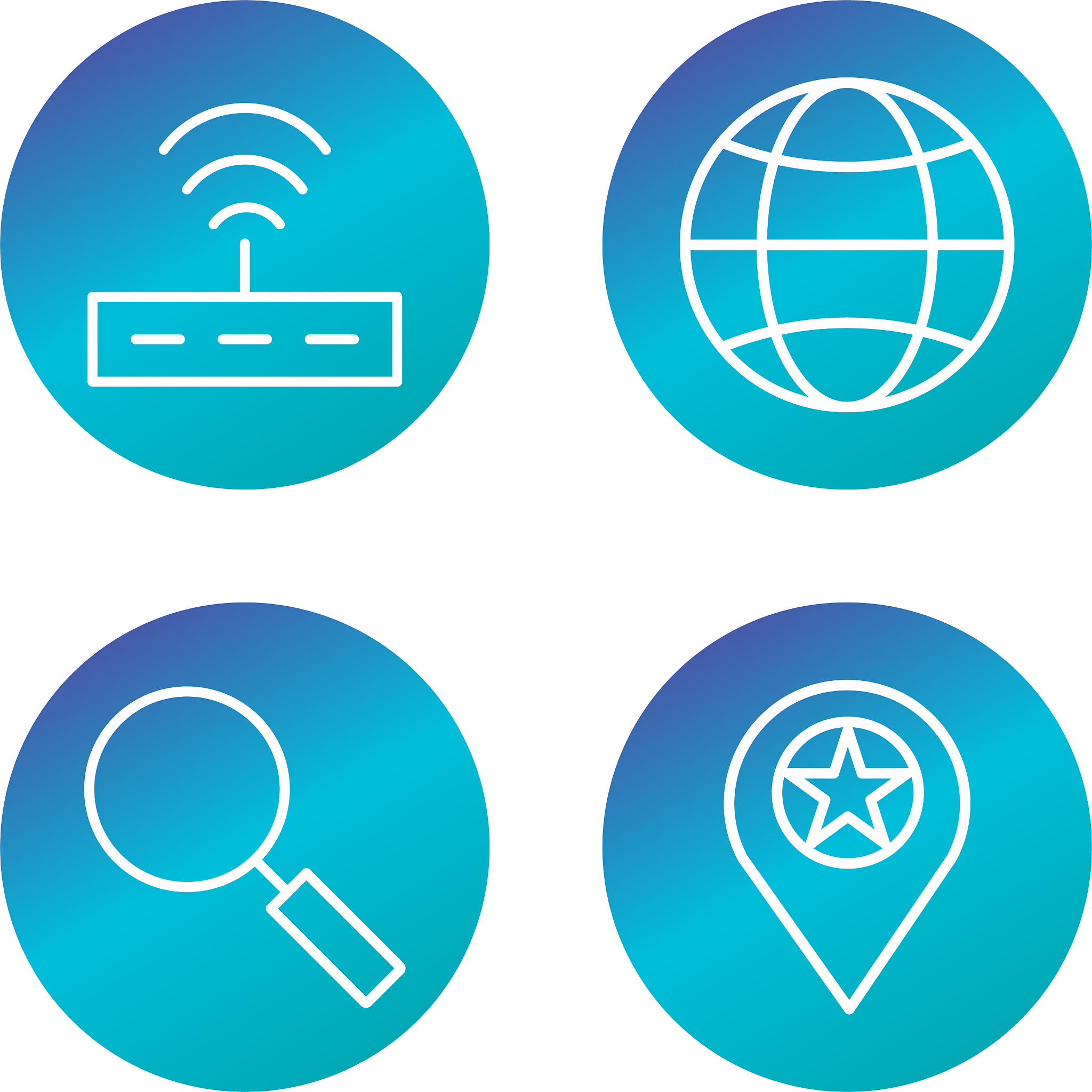 set of seo search engine optimization icons