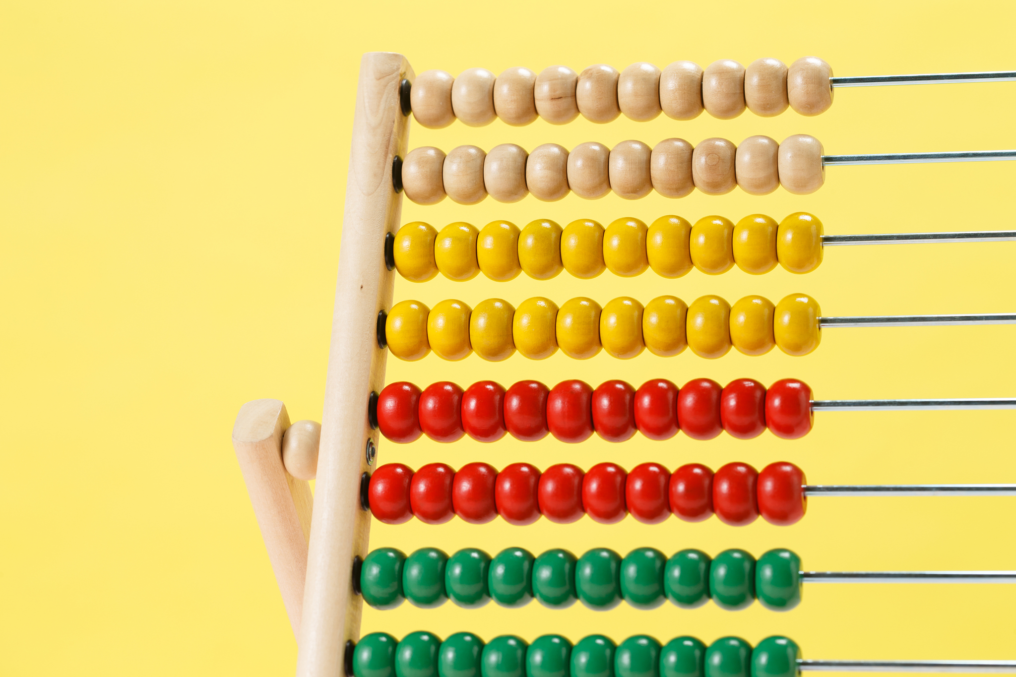 计数器：相同个数珠子代表哪些数字？