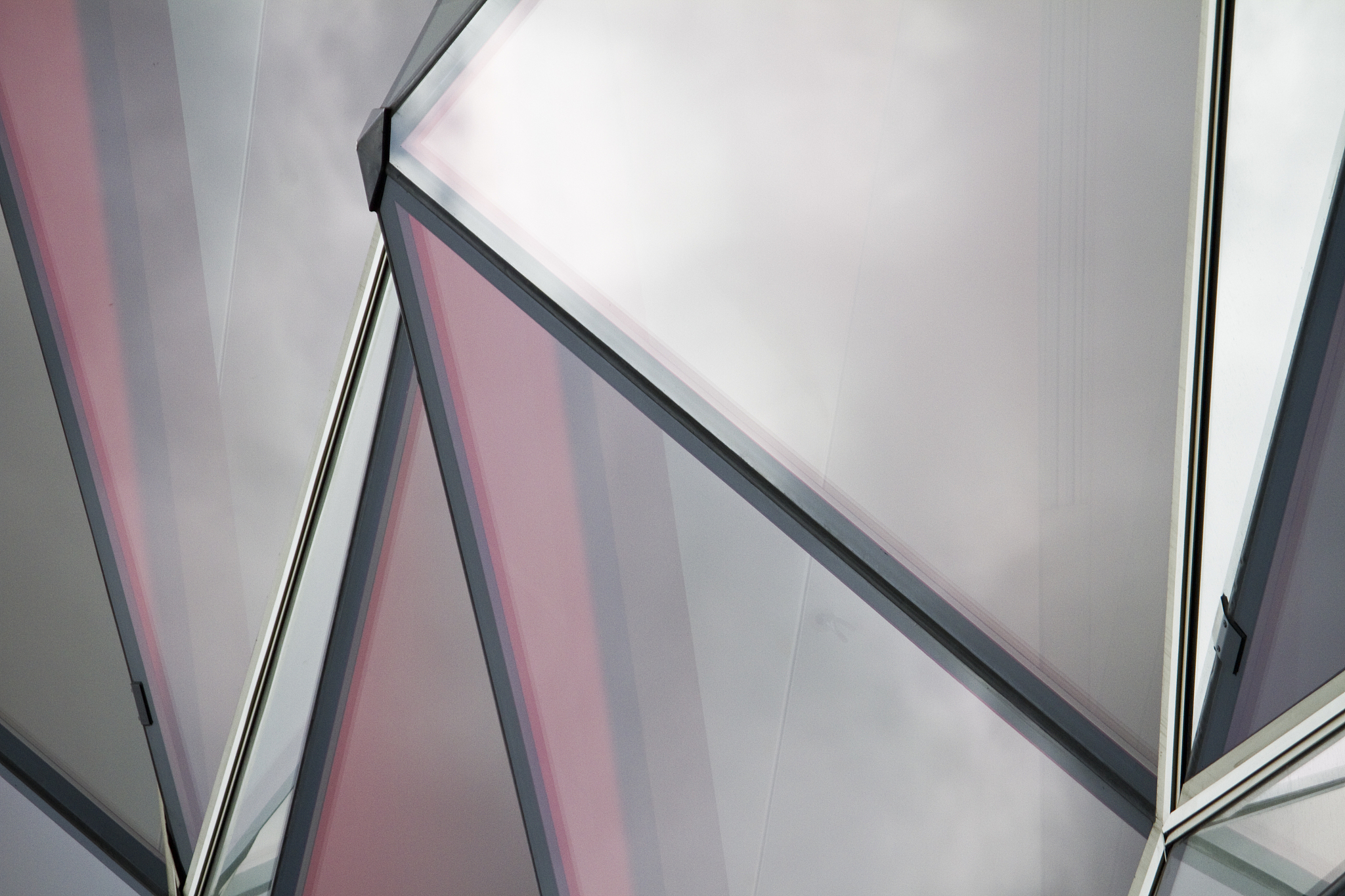 red glass windows